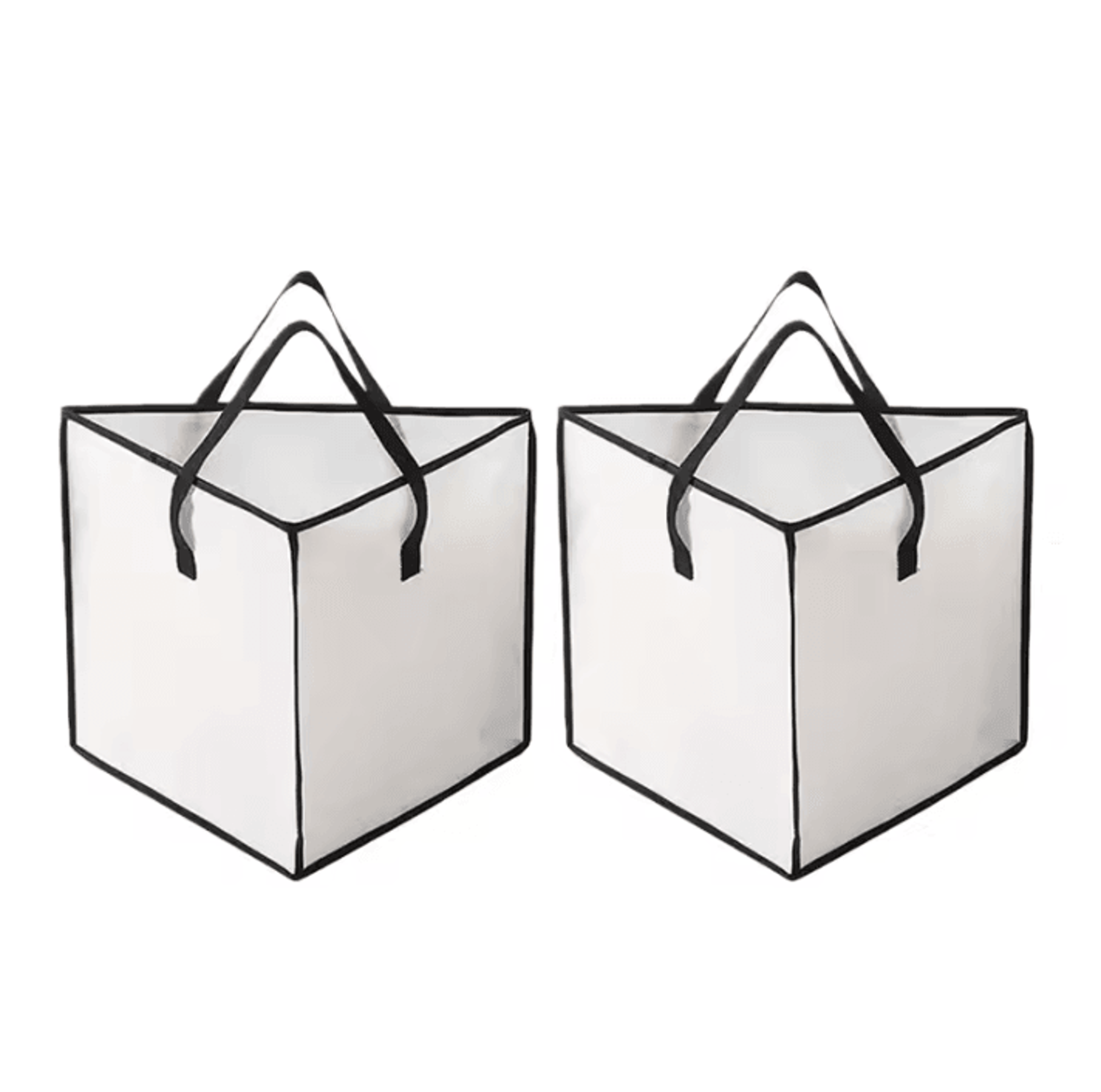 Foldable Large Capacity Clothes Hanger Storage Bag With Handles 8
