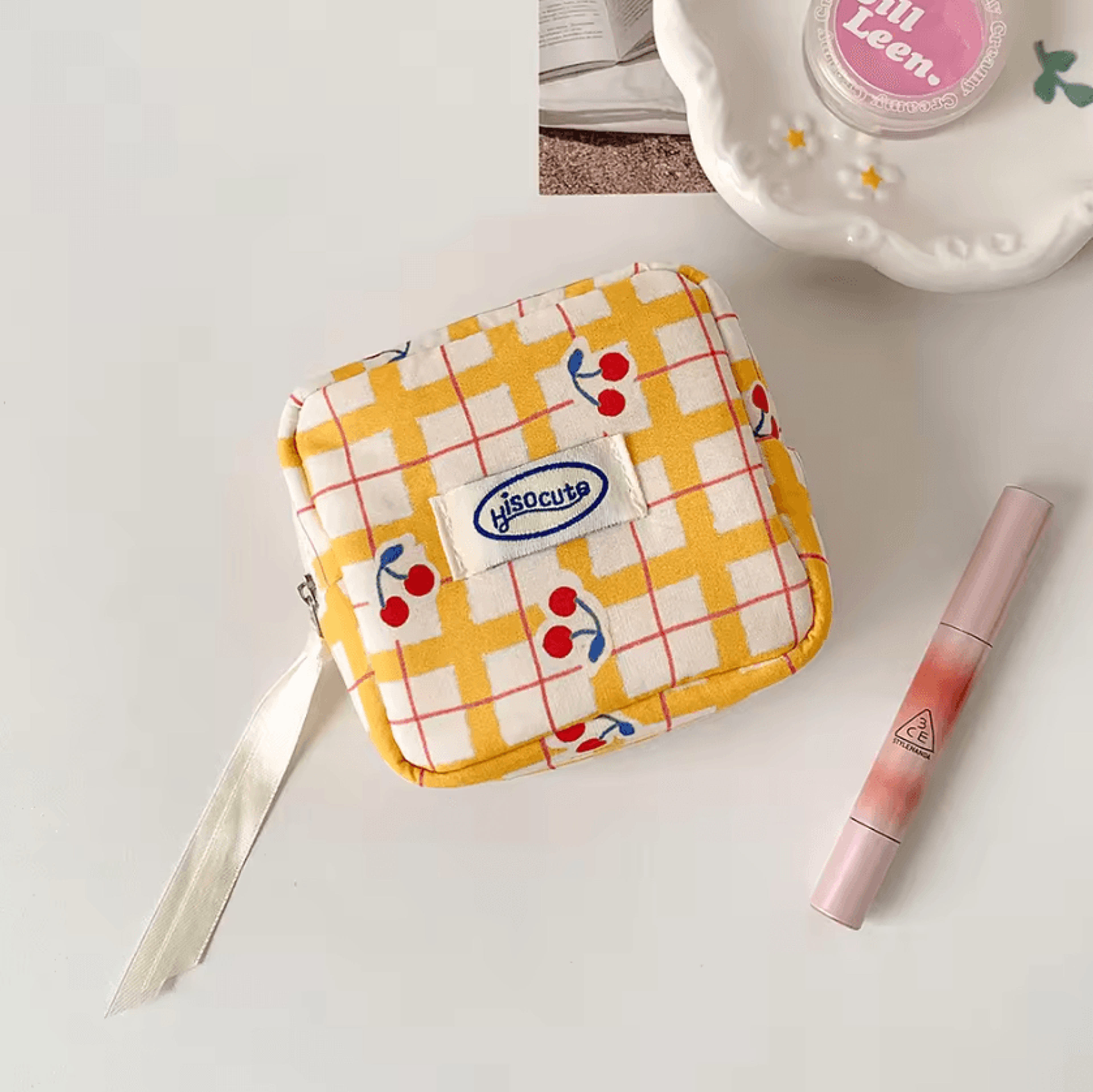 Mini Cosmetic Pouch With Compartments For Purse 4