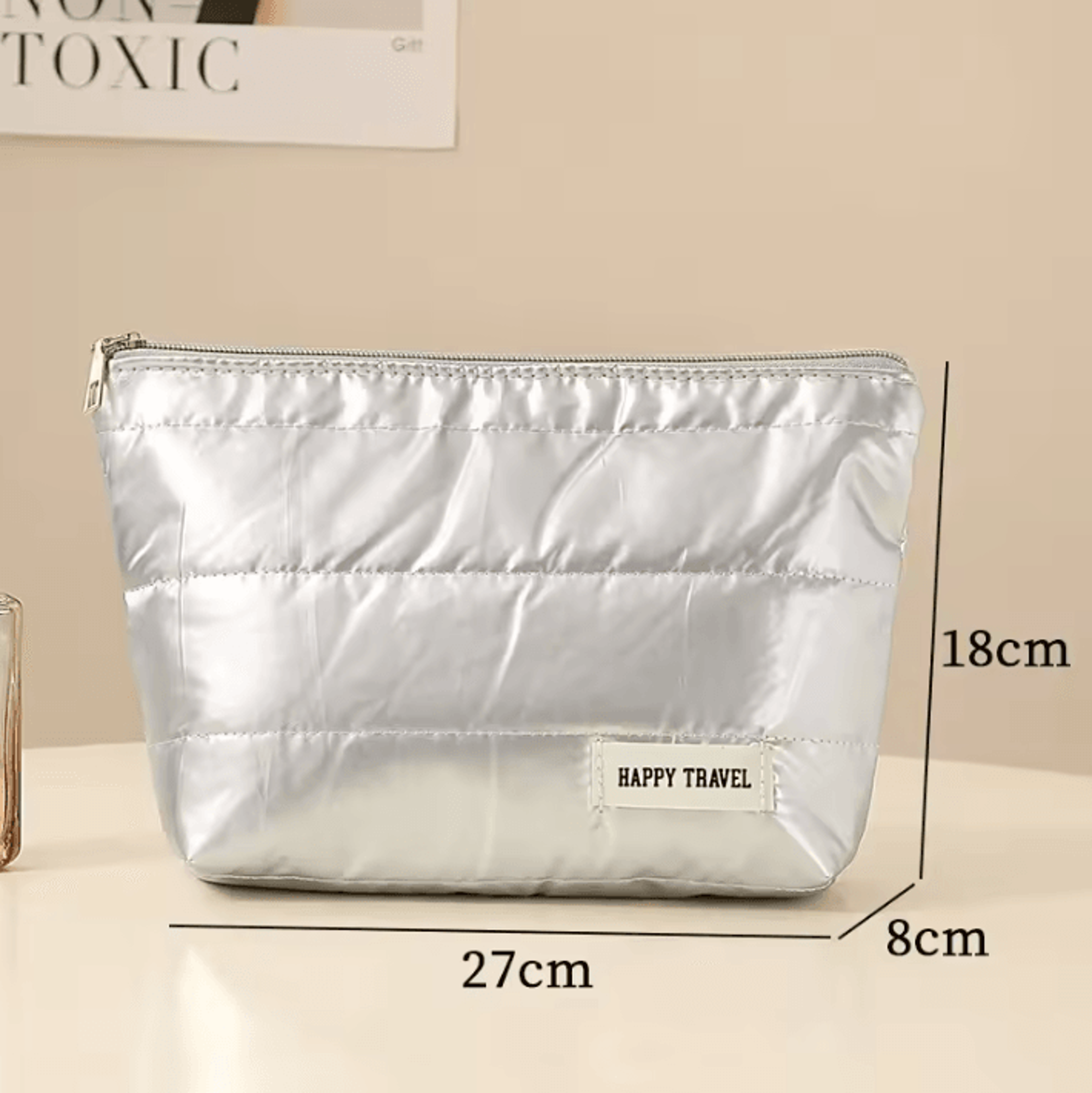 Large Capacity Waterproof Travel Makeup Bag With Handle 7