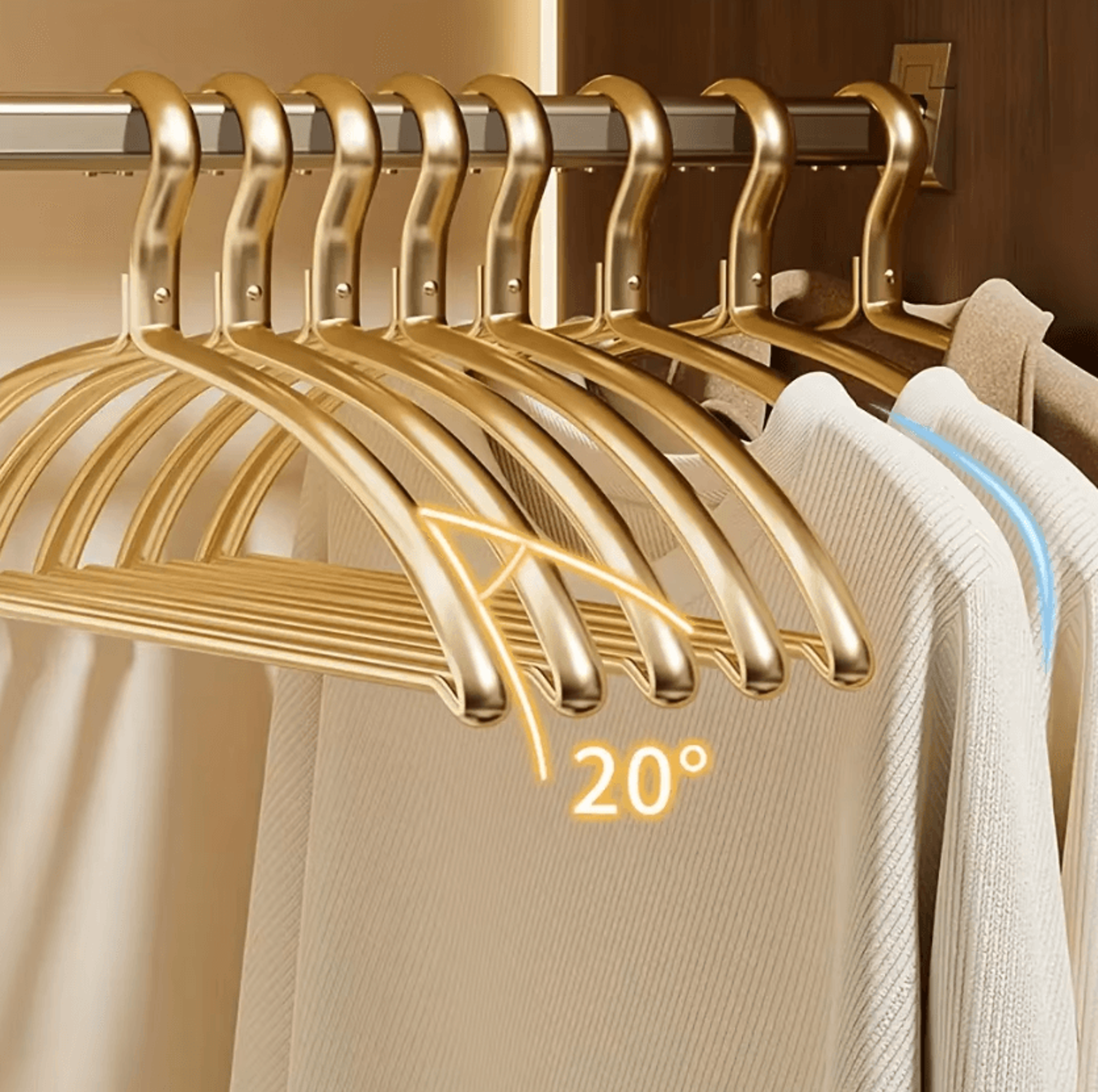 5 Or 10 Pack Wide Non Slip Sweater Hangers 0