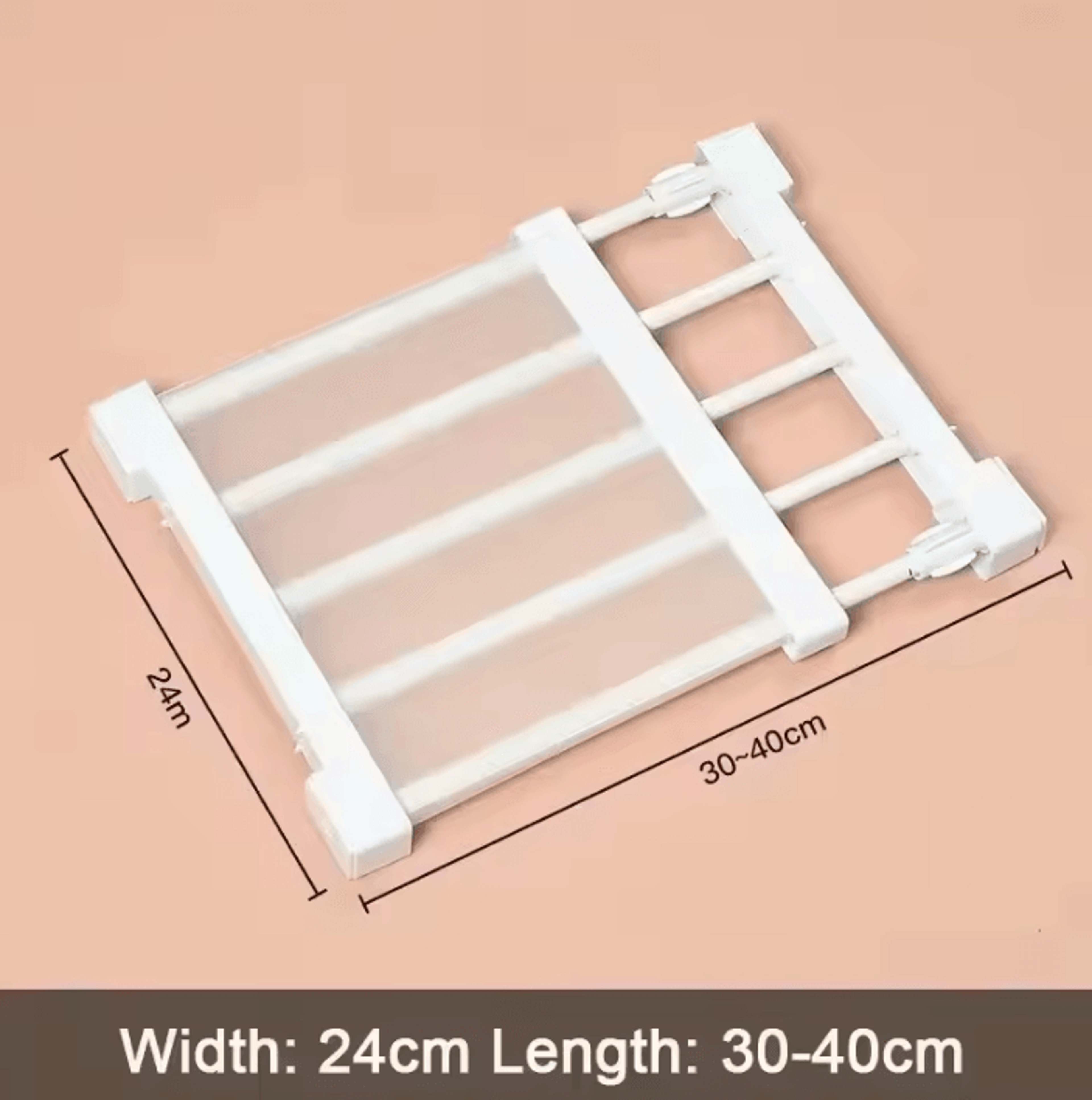 Expandable Closet Tension Shelf And Adjustable Storage Rack 3