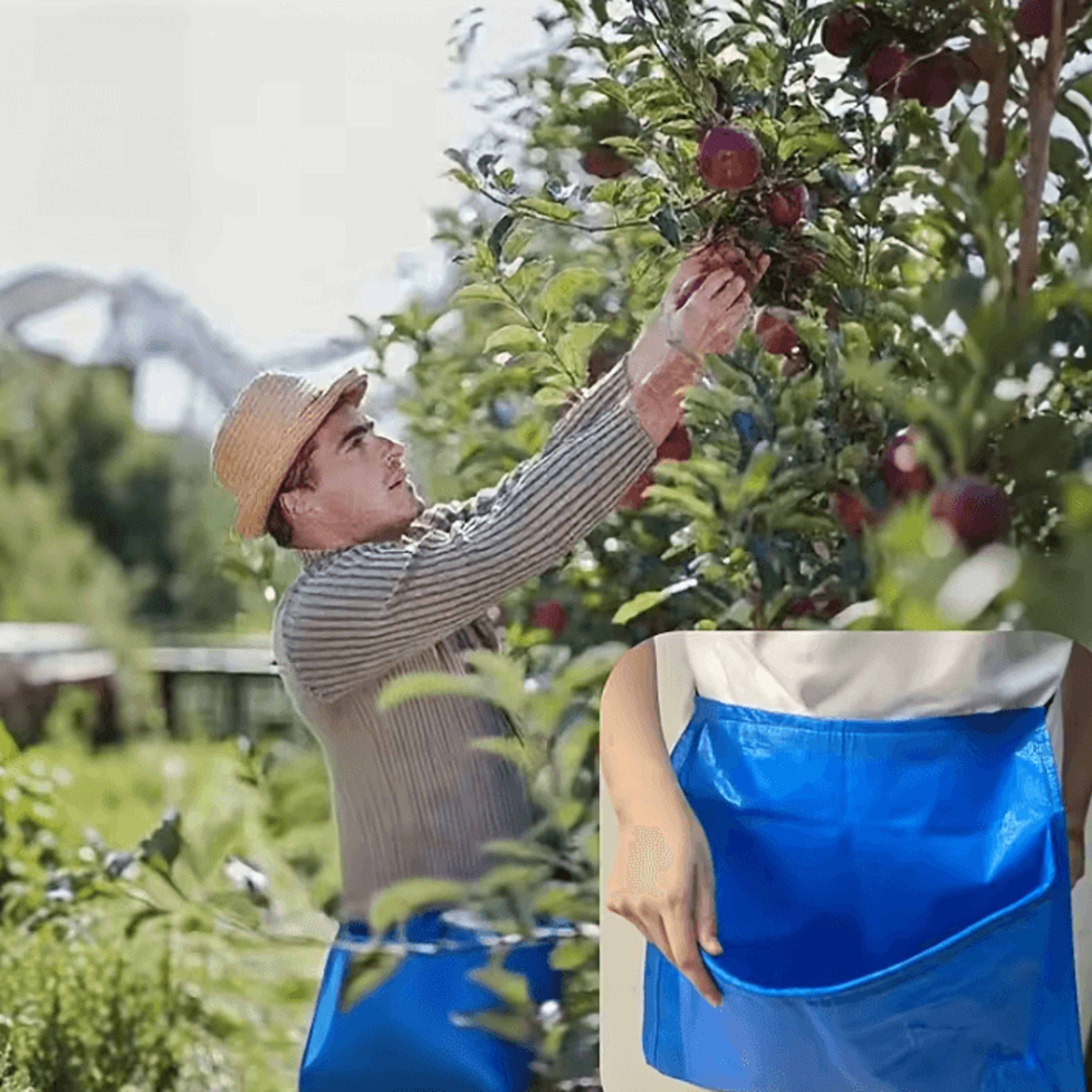 Foldable Canvas Foraging Pouch And Fruit Picking Bag 2