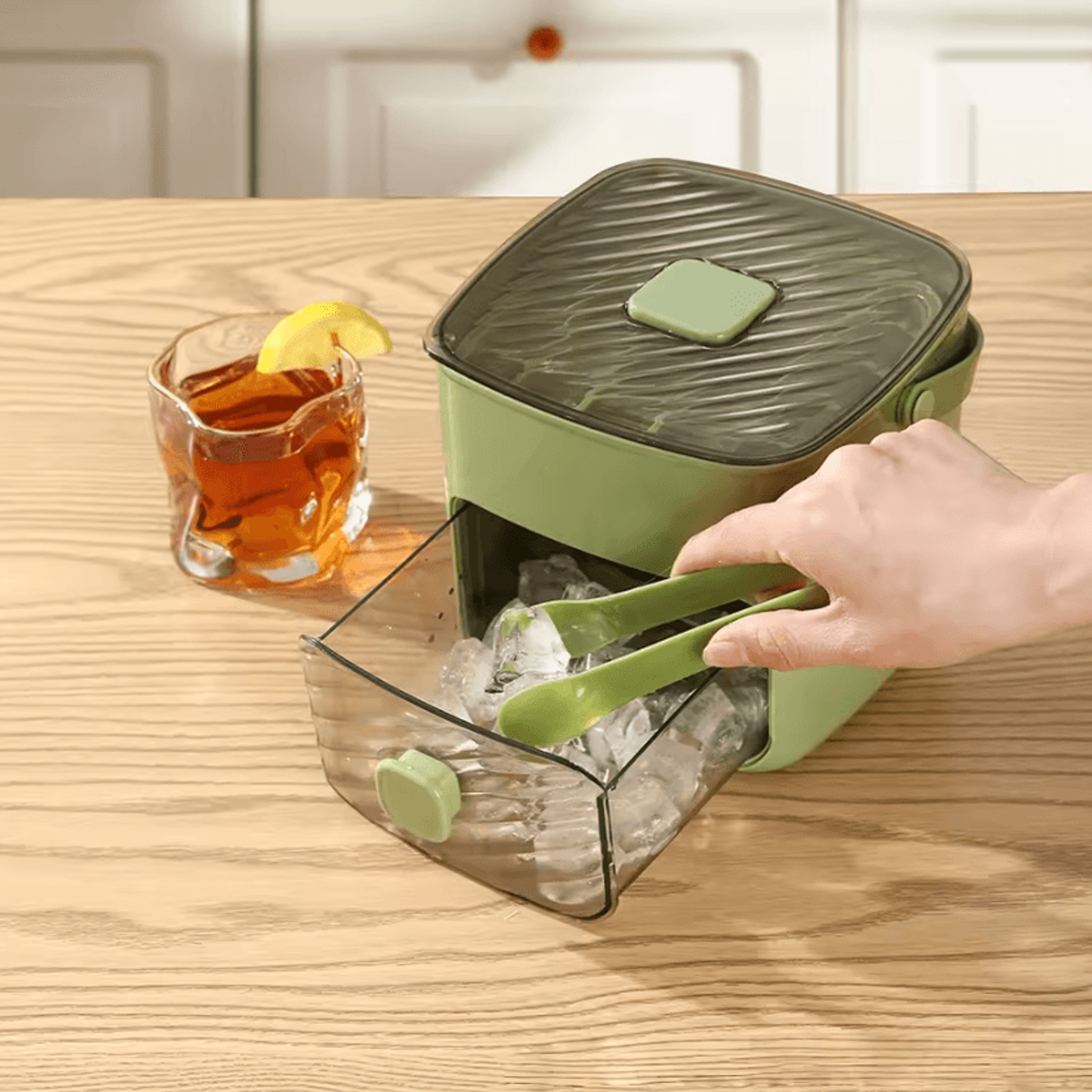 Brigii 48 Cube Easy Release Ice Tray With Lid And Storage Bin 1