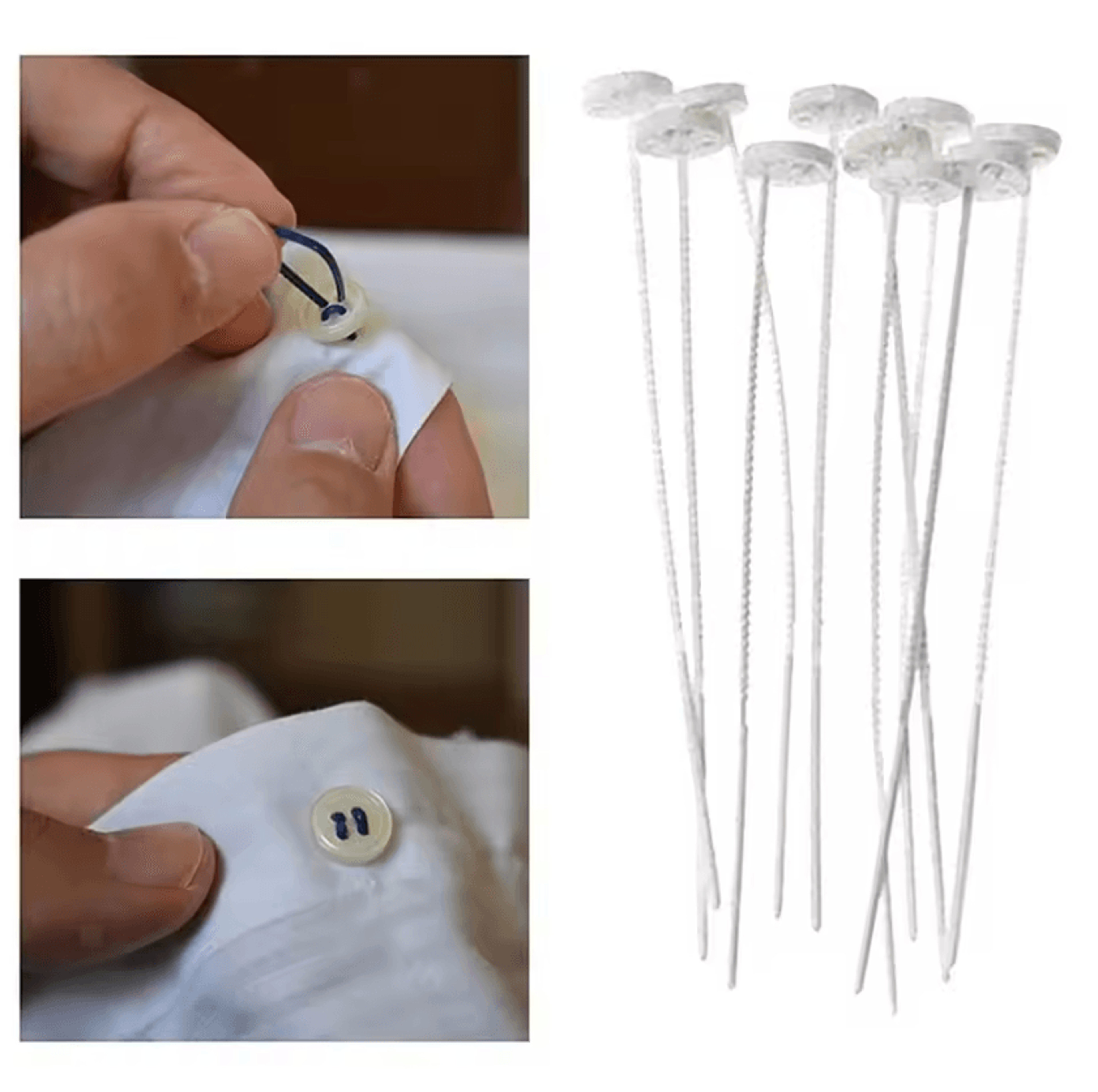10 30 60Pcs Needleless Quick Button Repair Fasteners 0