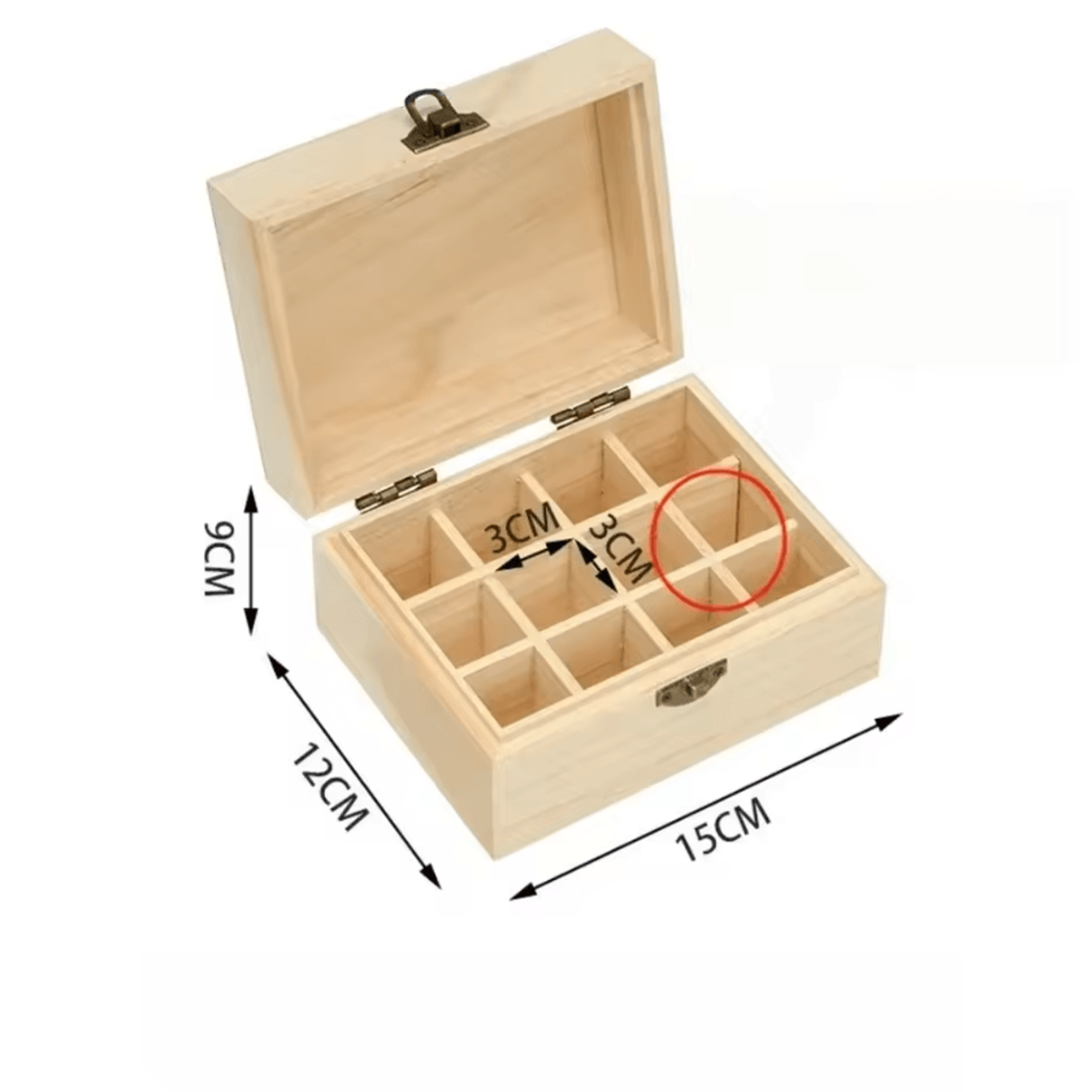 Wooden Essential Oil Storage Box With Multiple Slots 5