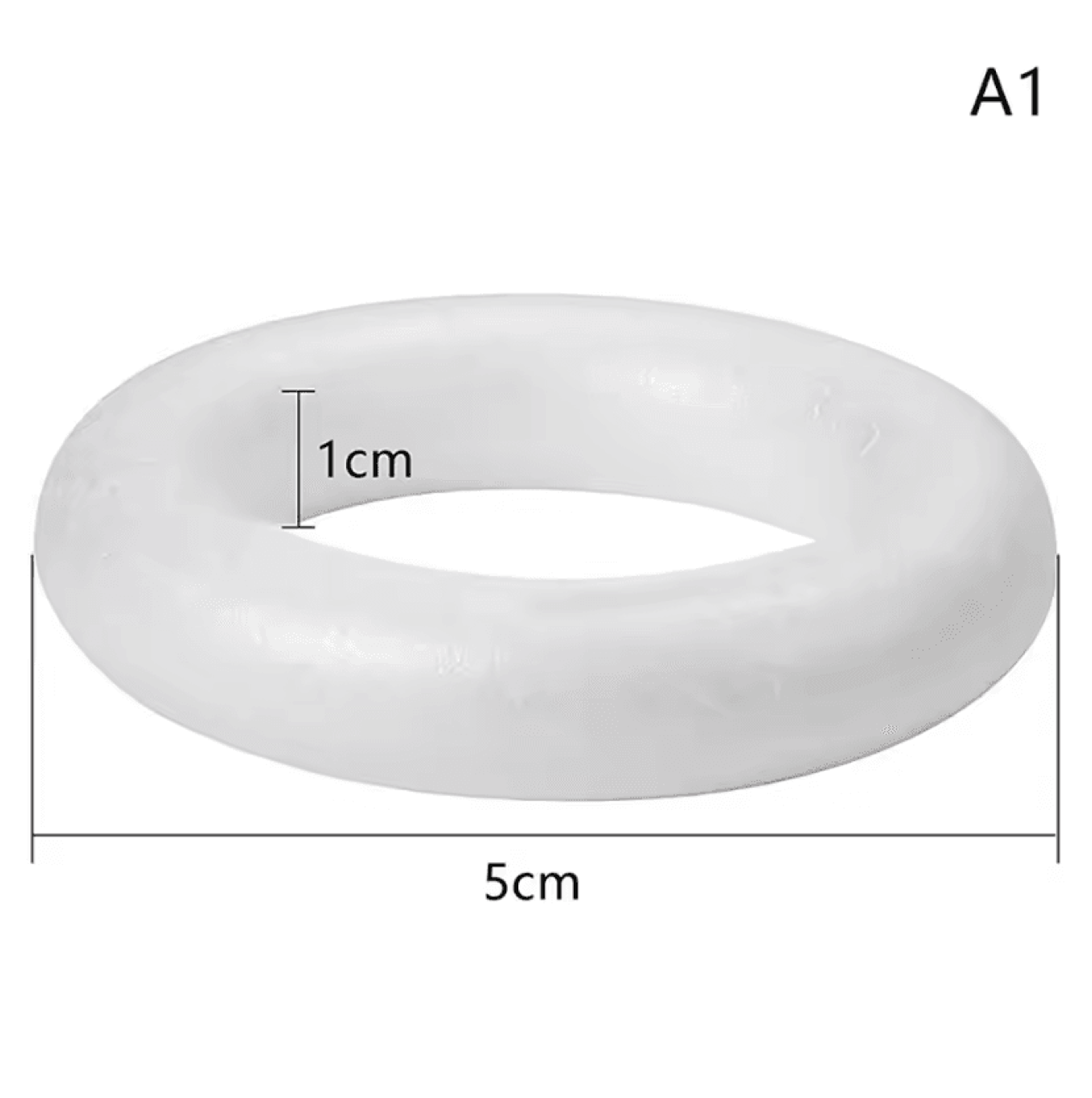 White Polystyrene Foam Ring For DIY Wreath Crafts 4