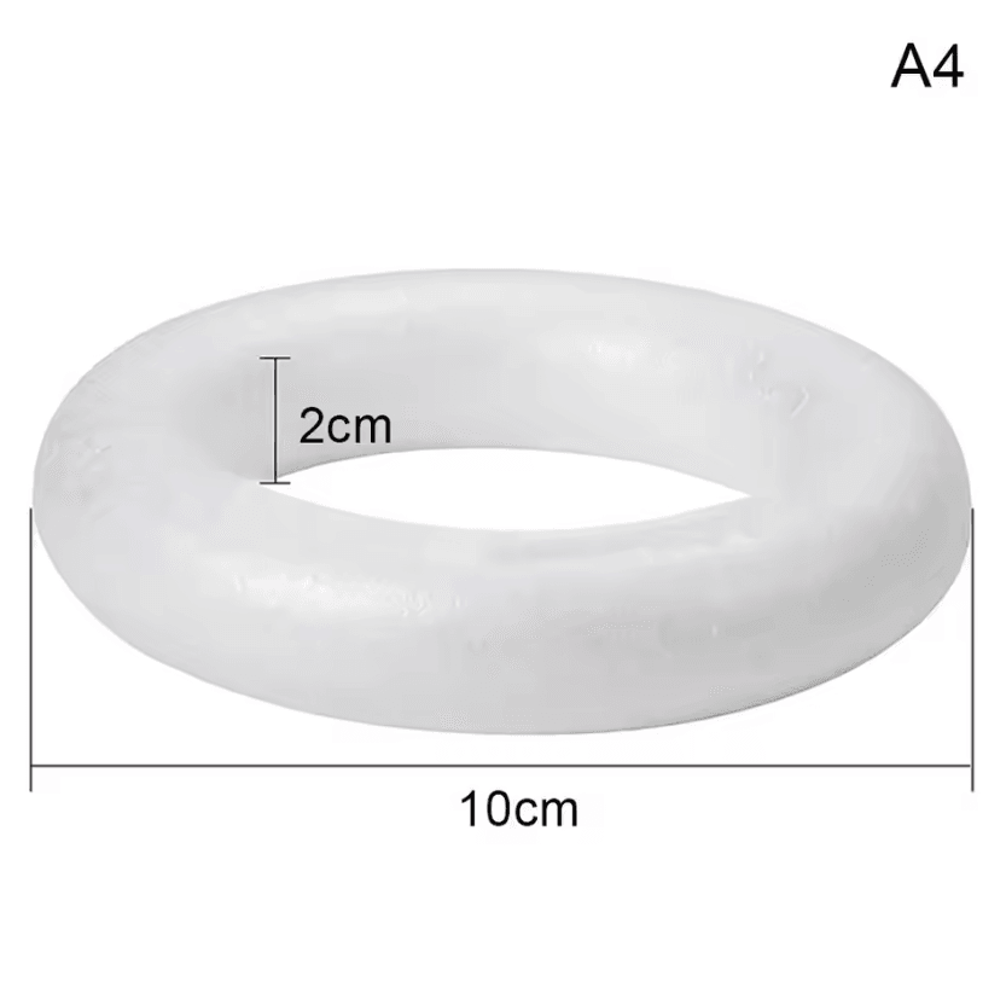 White Polystyrene Foam Ring For DIY Wreath Crafts 7