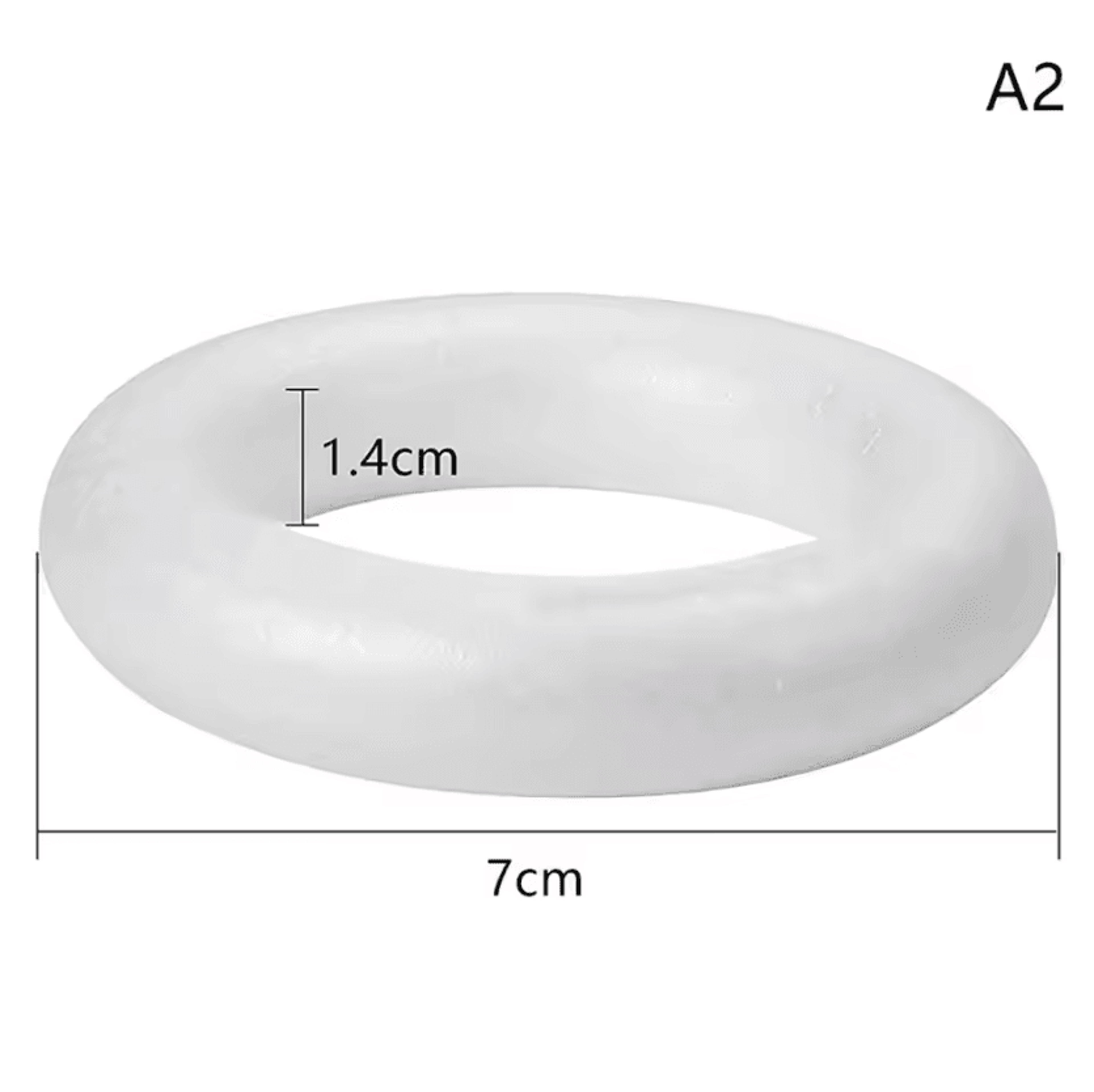 White Polystyrene Foam Ring For DIY Wreath Crafts 9