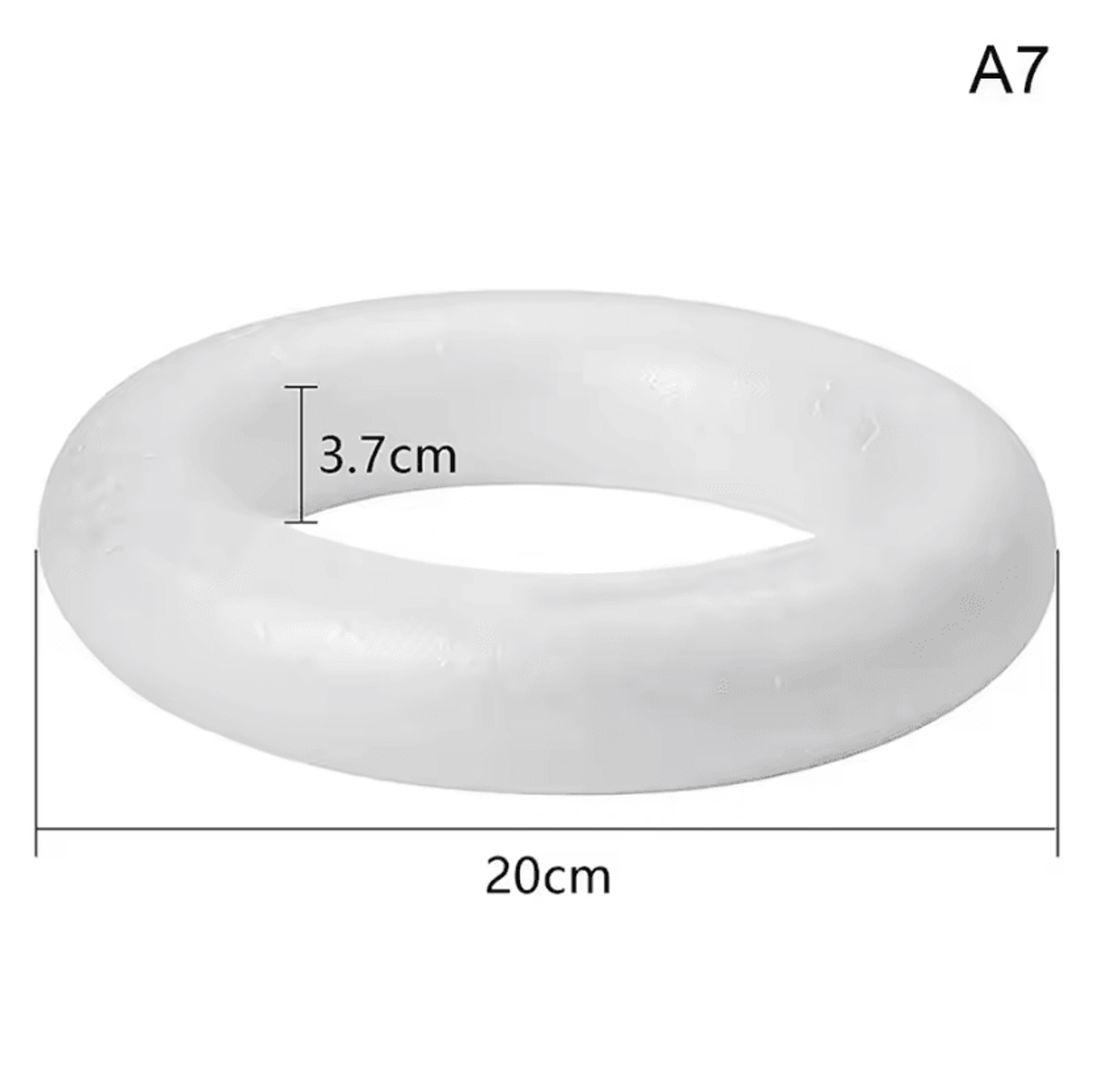 White Polystyrene Foam Ring For DIY Wreath Crafts 5