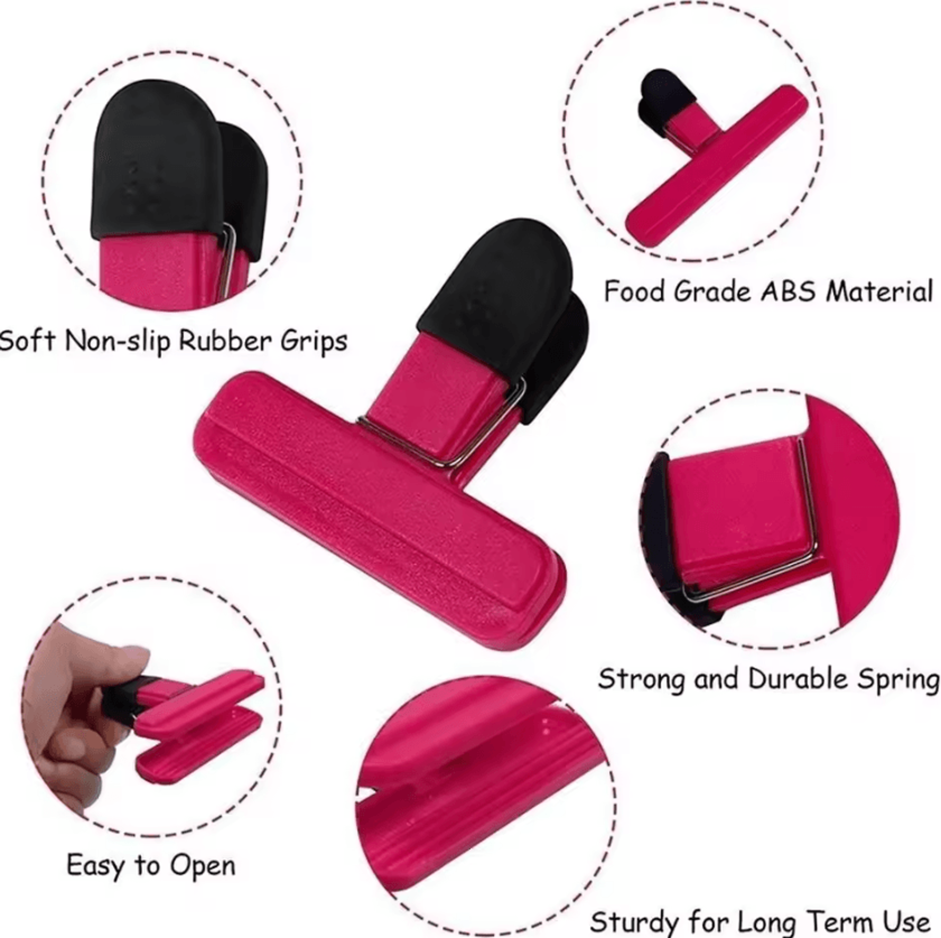 Reusable Moisture Proof Food Bag Sealing Clips 2