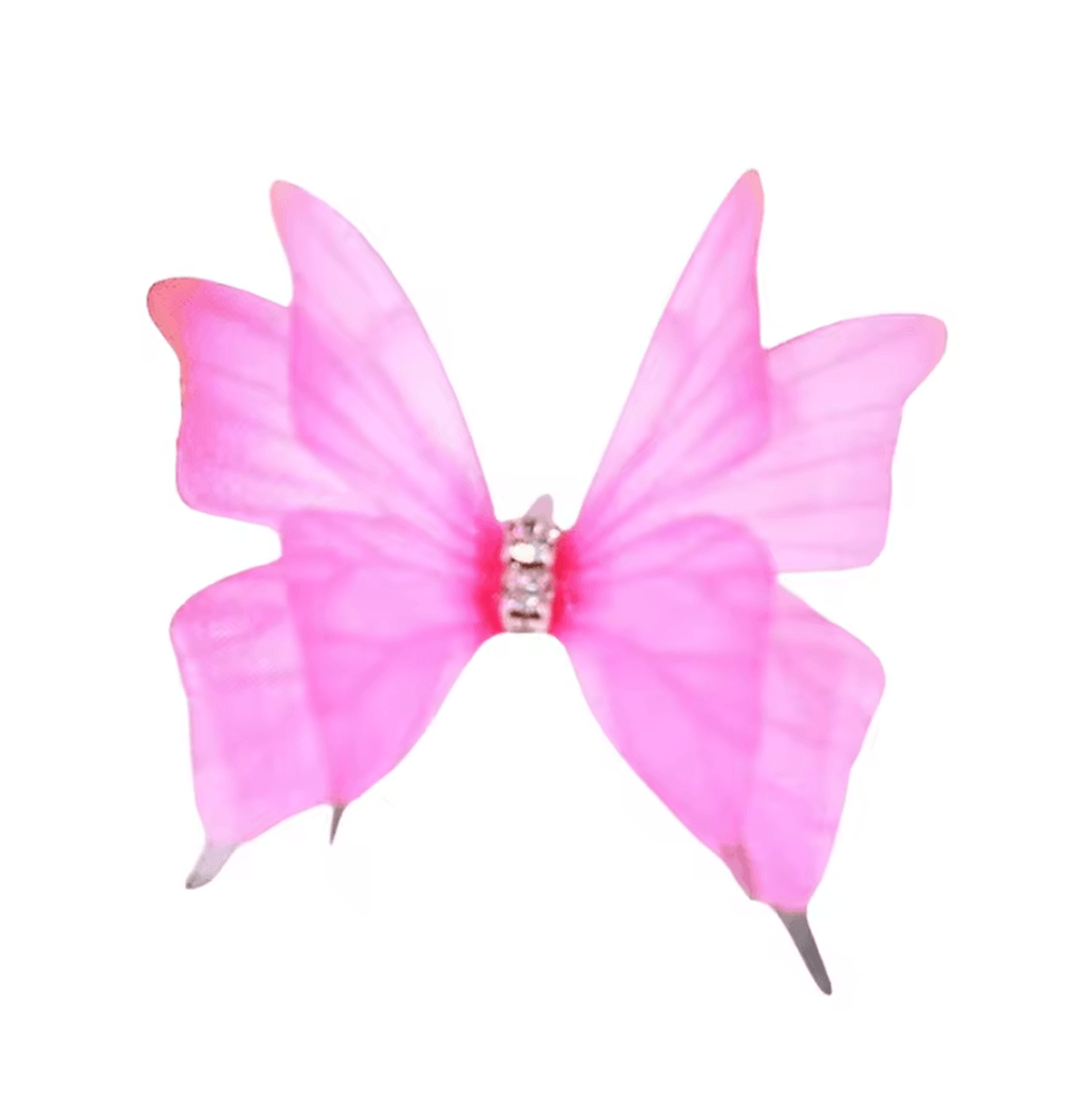 50Pcs 3D Gradient Organza Butterfly Appliques 6