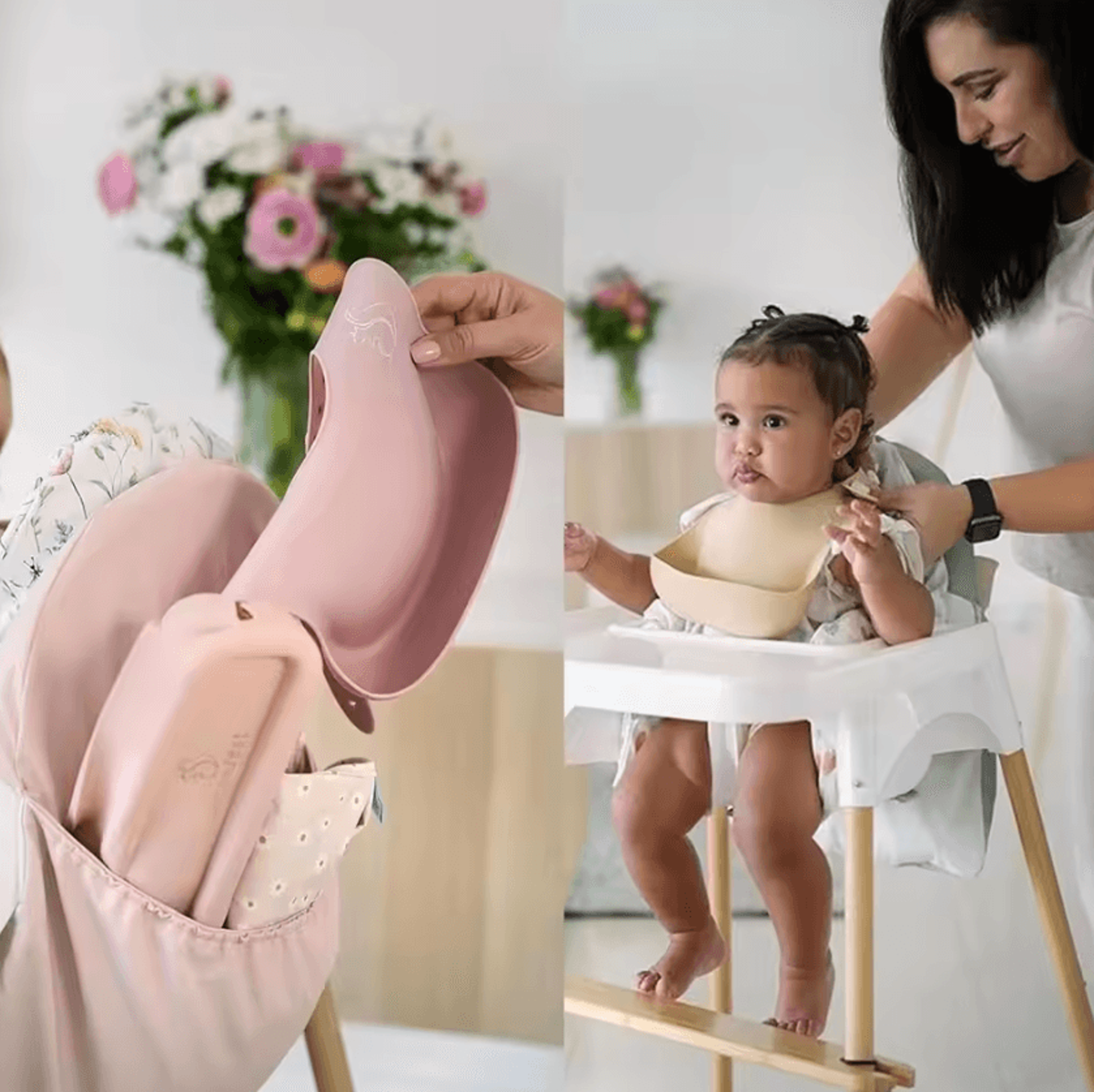 PU Highchair Back Storage Pouch Organizer 2