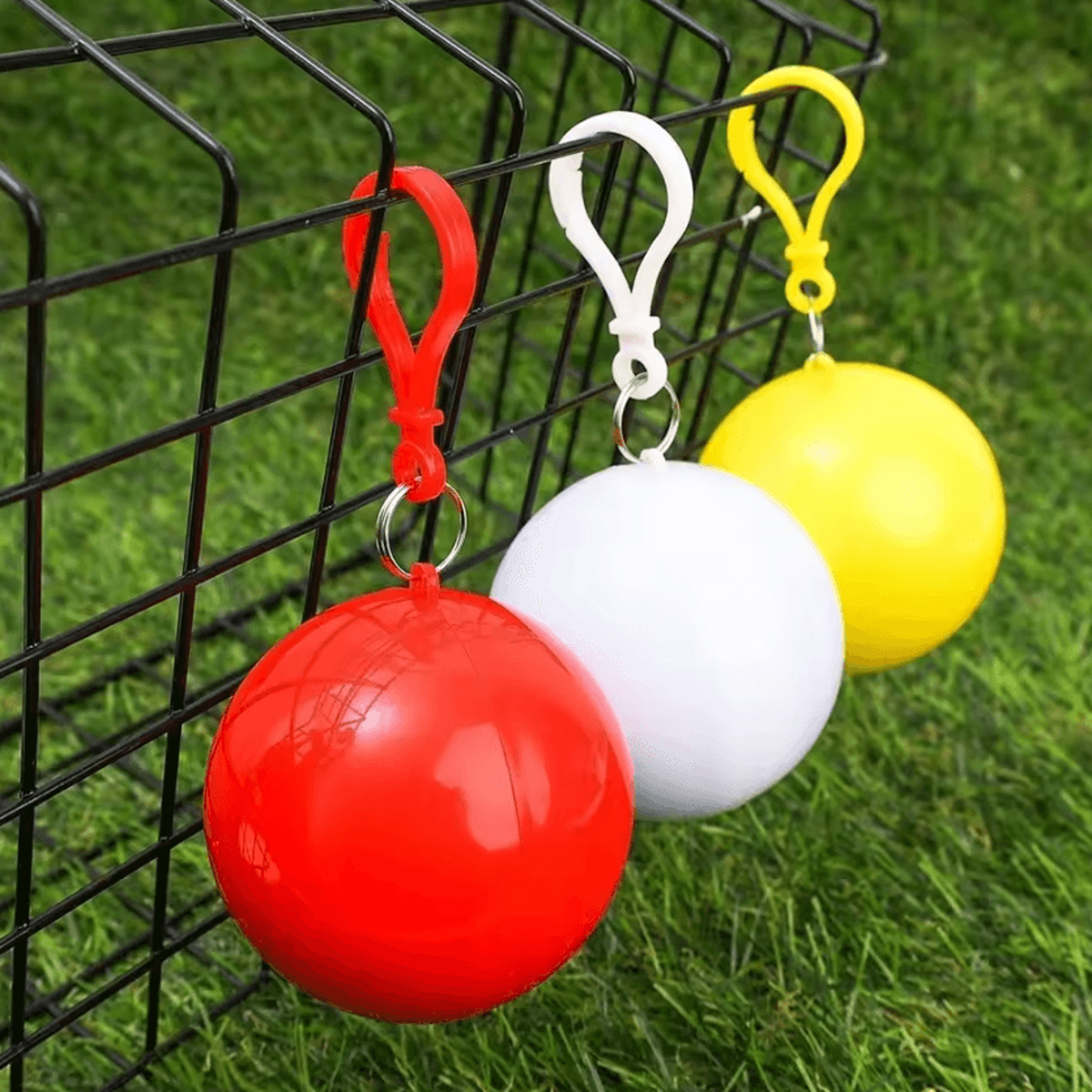 Portable Keychain Ball Disposable Rain Poncho 0