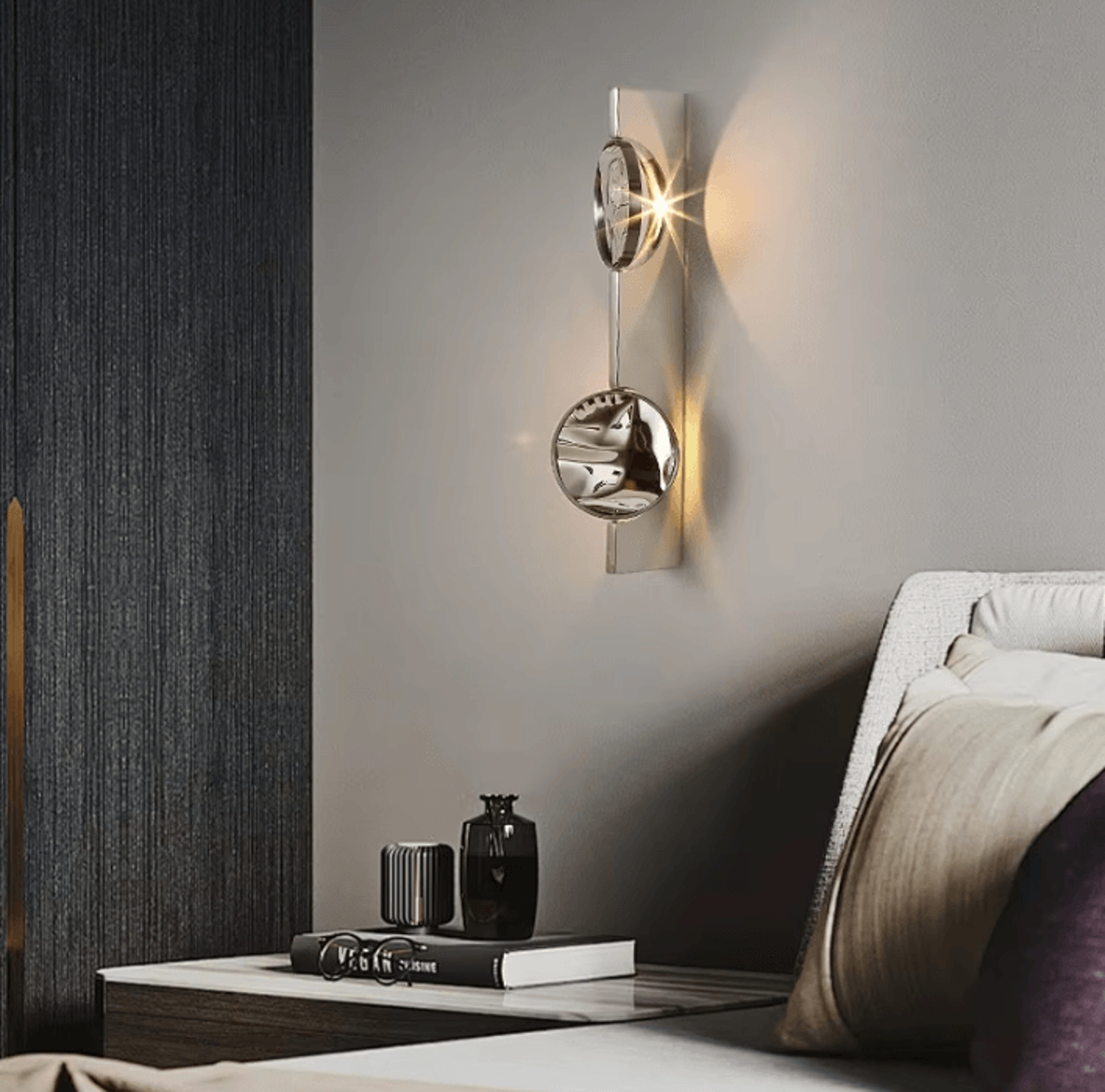 Artistic Corrugated LED Wall Sconce 1