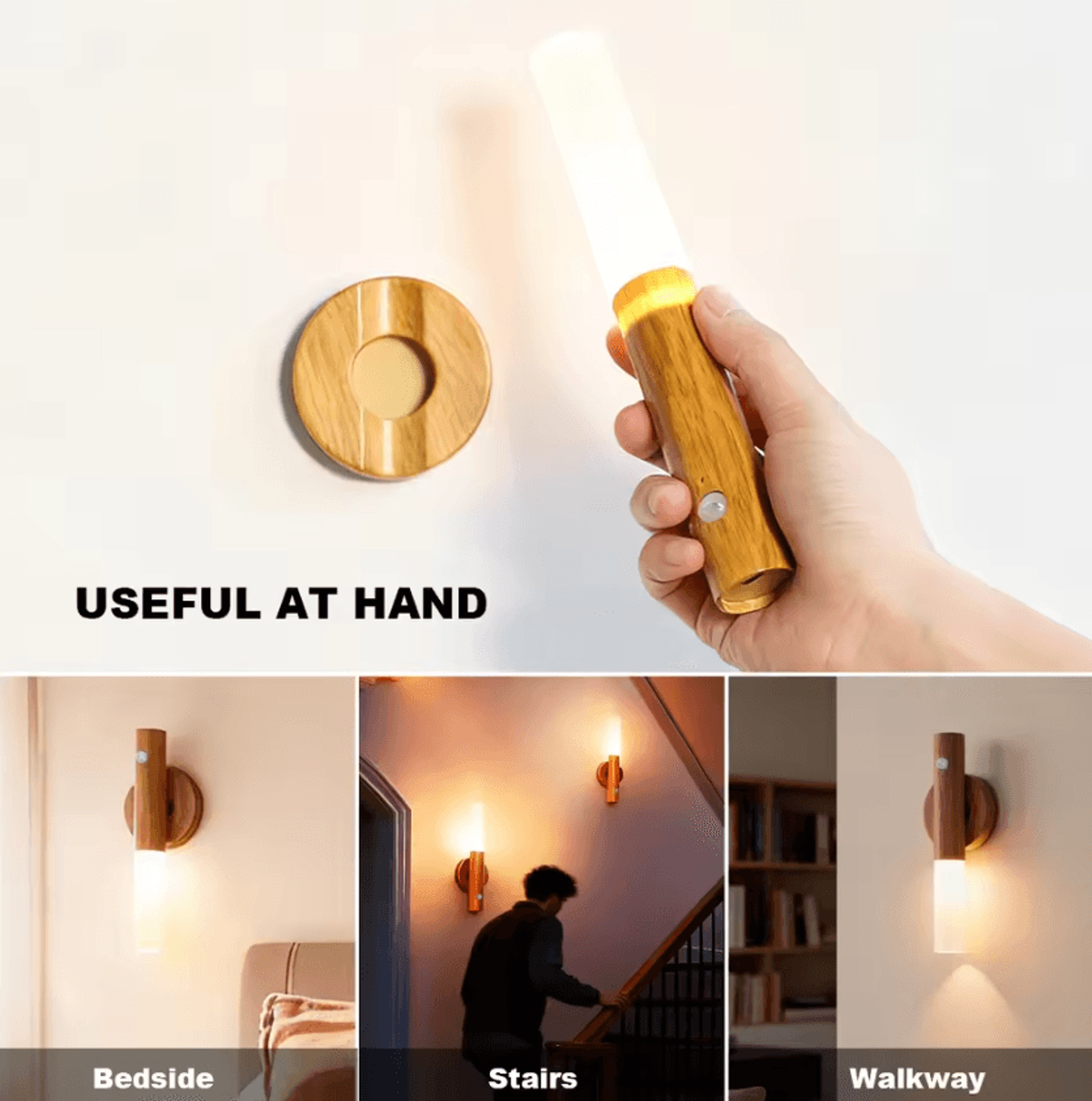 Magnetic PIR Motion Sensor LED Wall Light 3