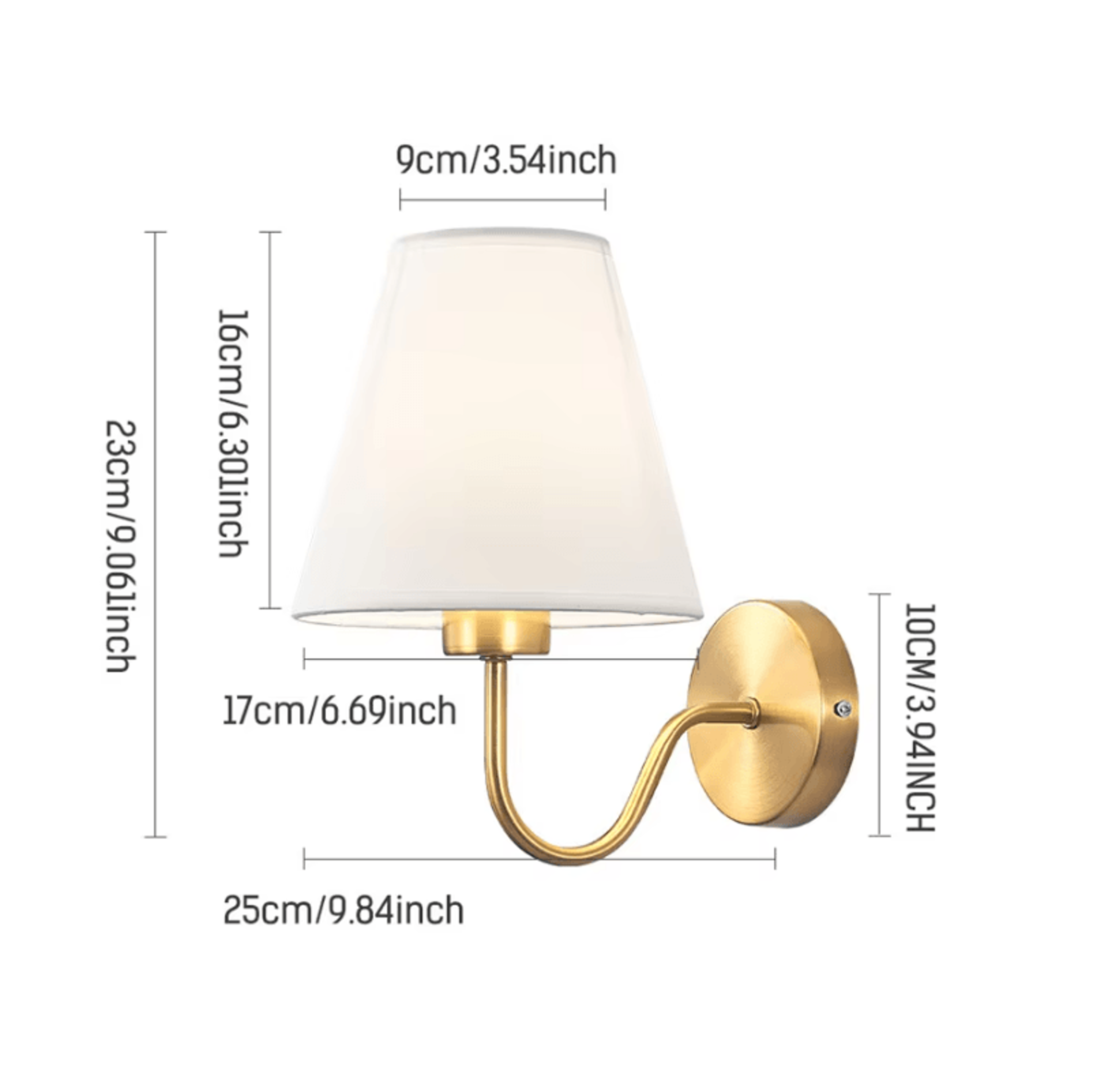 Nordic E27 Fabric Shade Wall Sconce 4