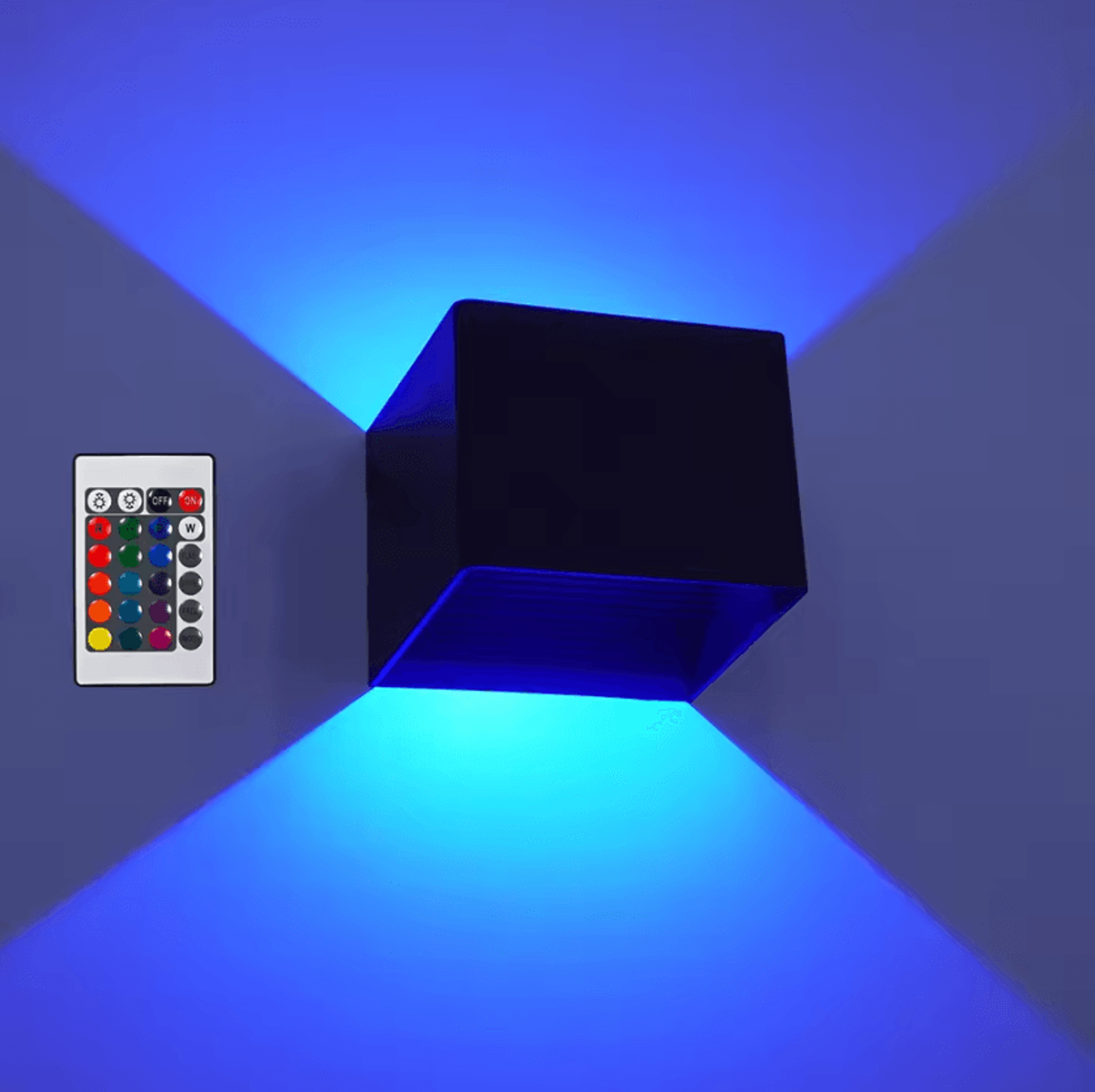 3W RGB Remote Control LED Wall Sconce 5