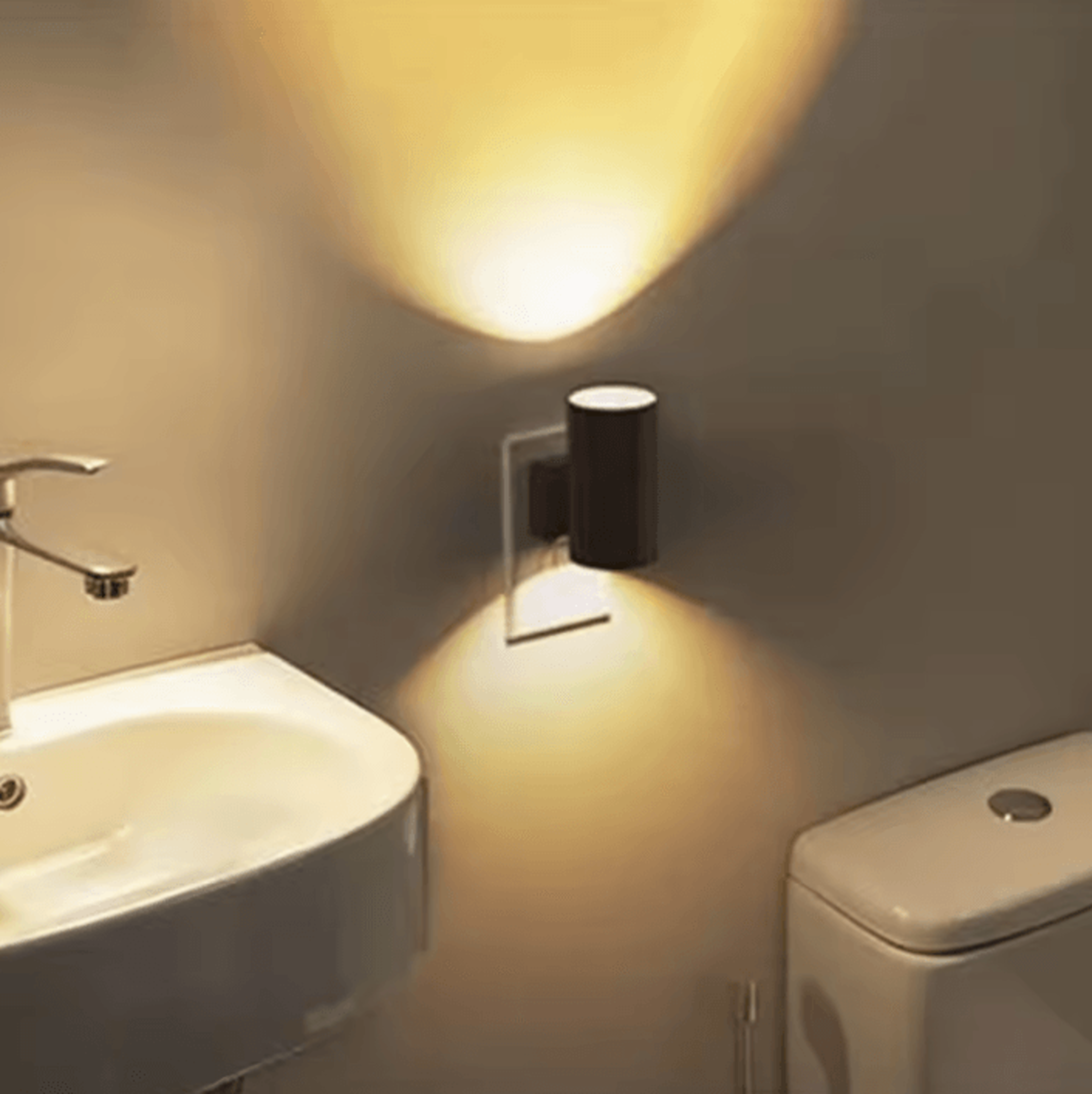Cylindrical LED Plug In Wall Light Modern Night Lamp 3