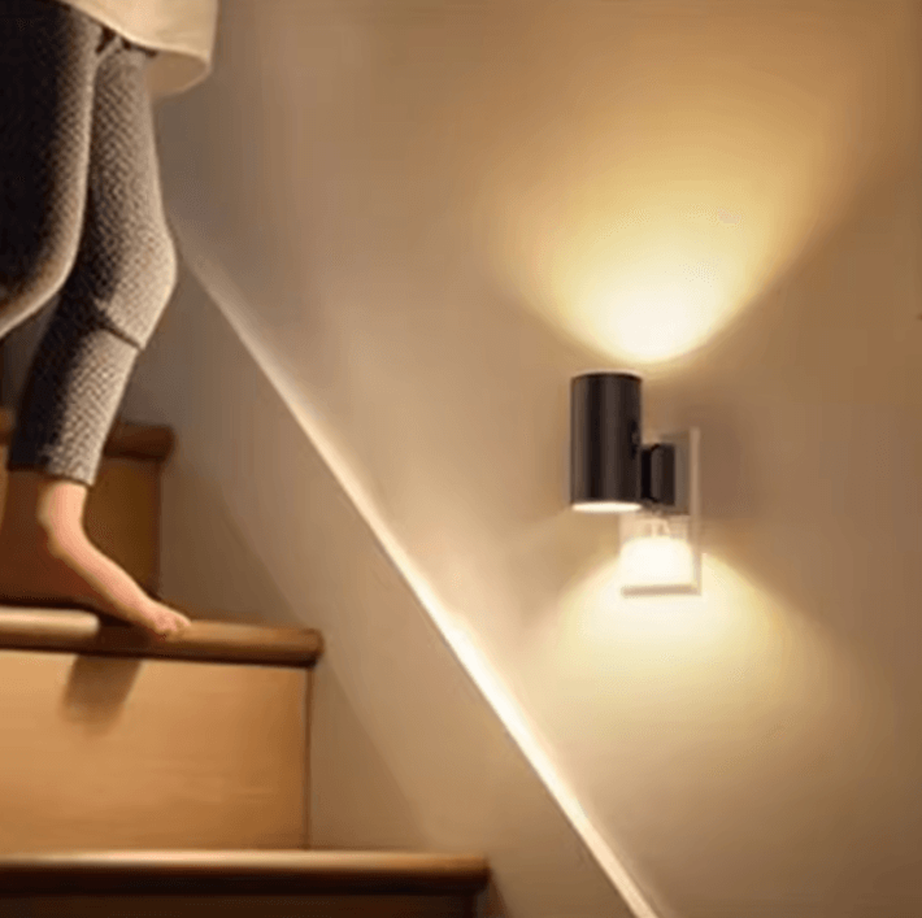 Cylindrical LED Plug In Wall Light Modern Night Lamp 5