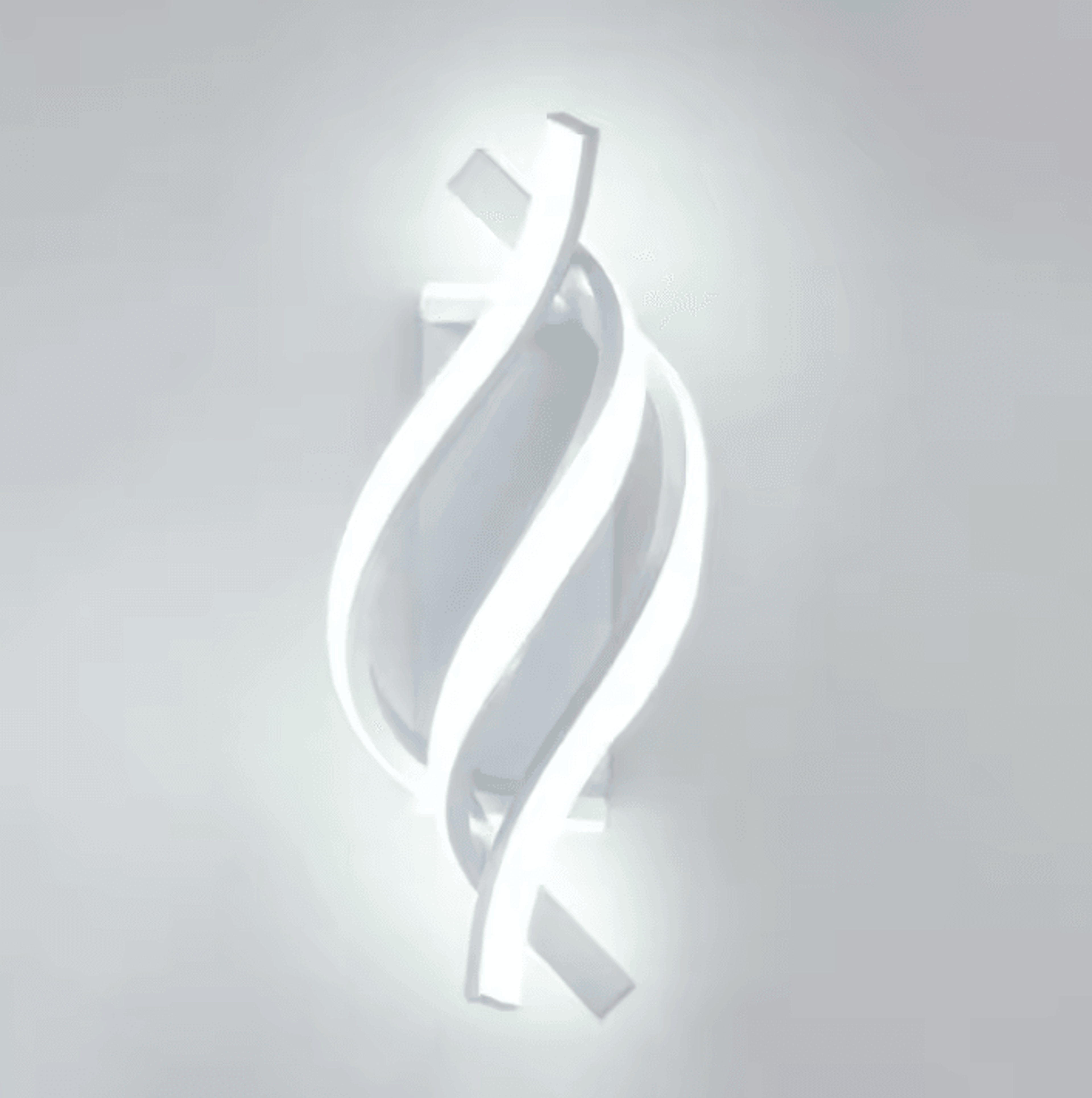 Curved Spiral LED Wall Light Modern Decorative Sconce 4