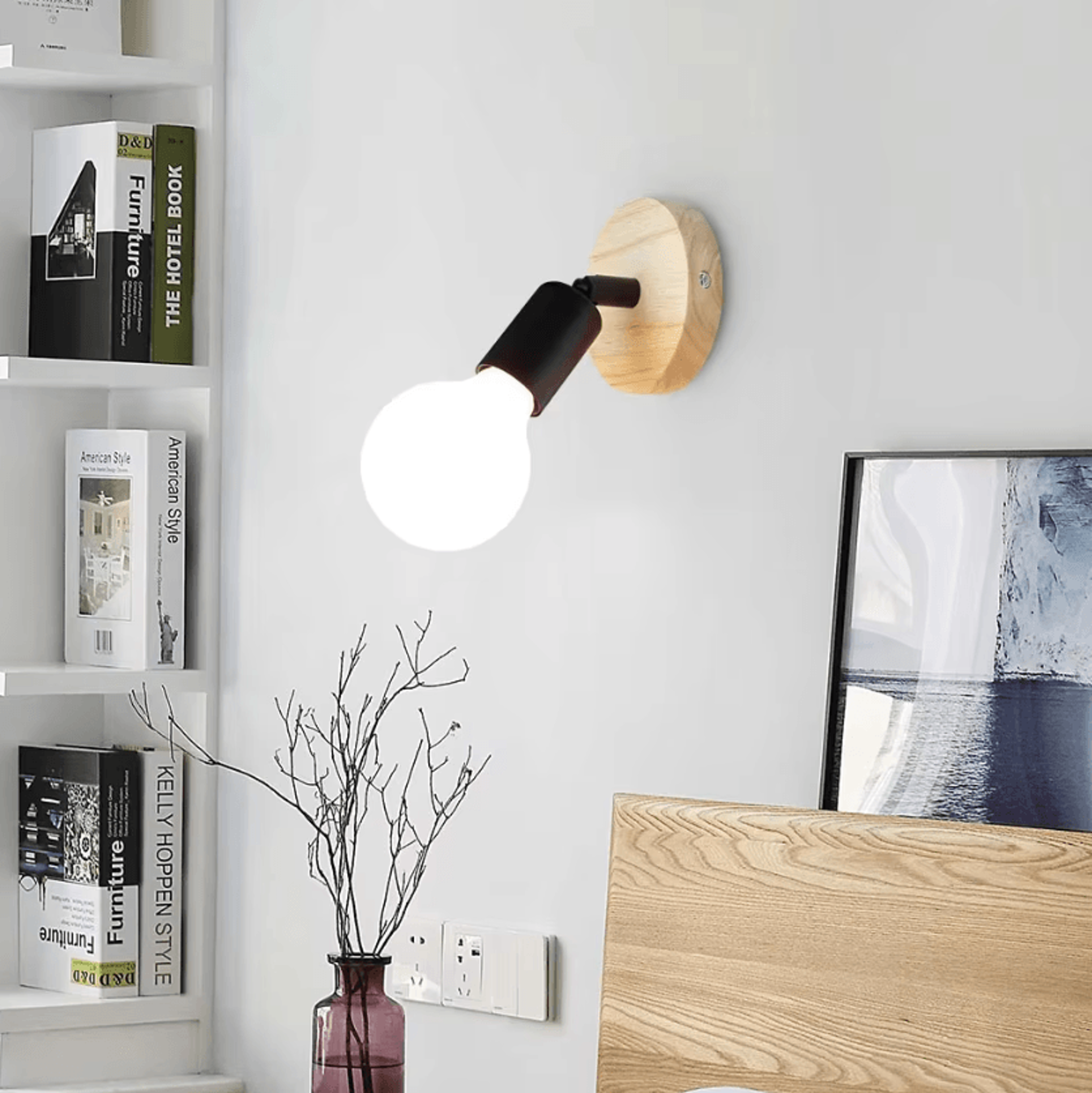 Vintage Industrial E27 Wall Sconce 0