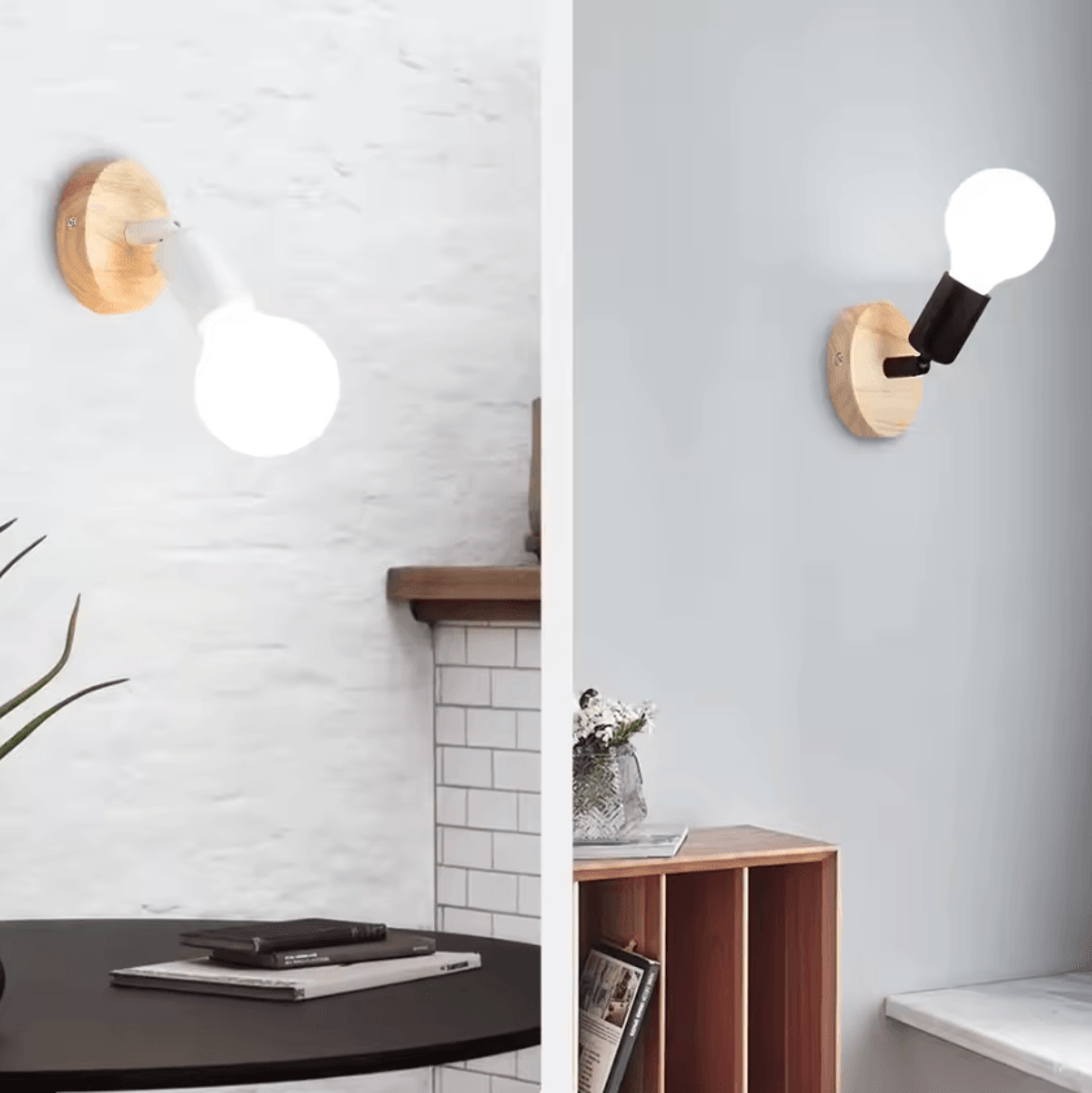 Vintage Industrial E27 Wall Sconce 1
