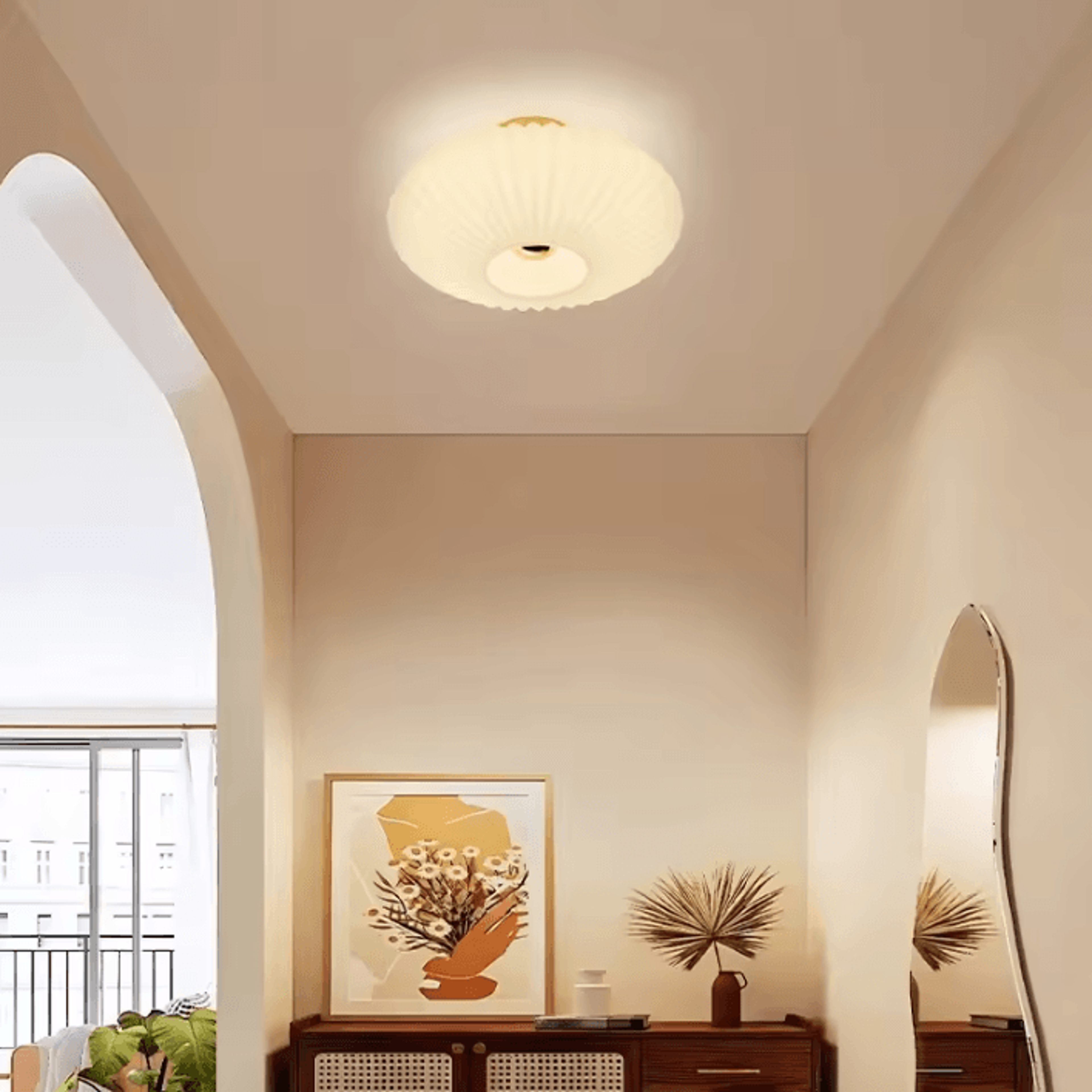 Nordic Retro Glass Ceiling Light 2