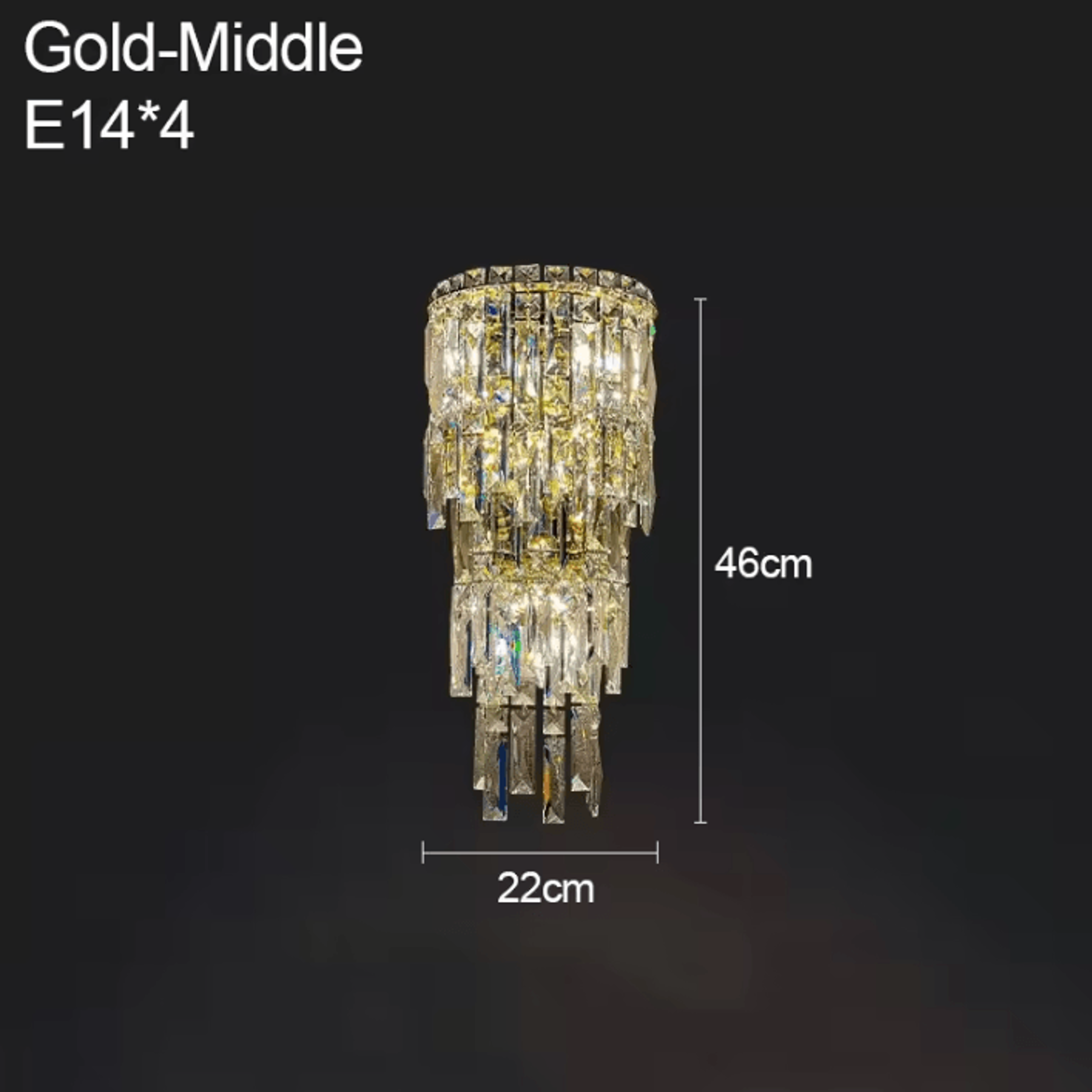 Modern Luxury Crystal Wall Sconce 8