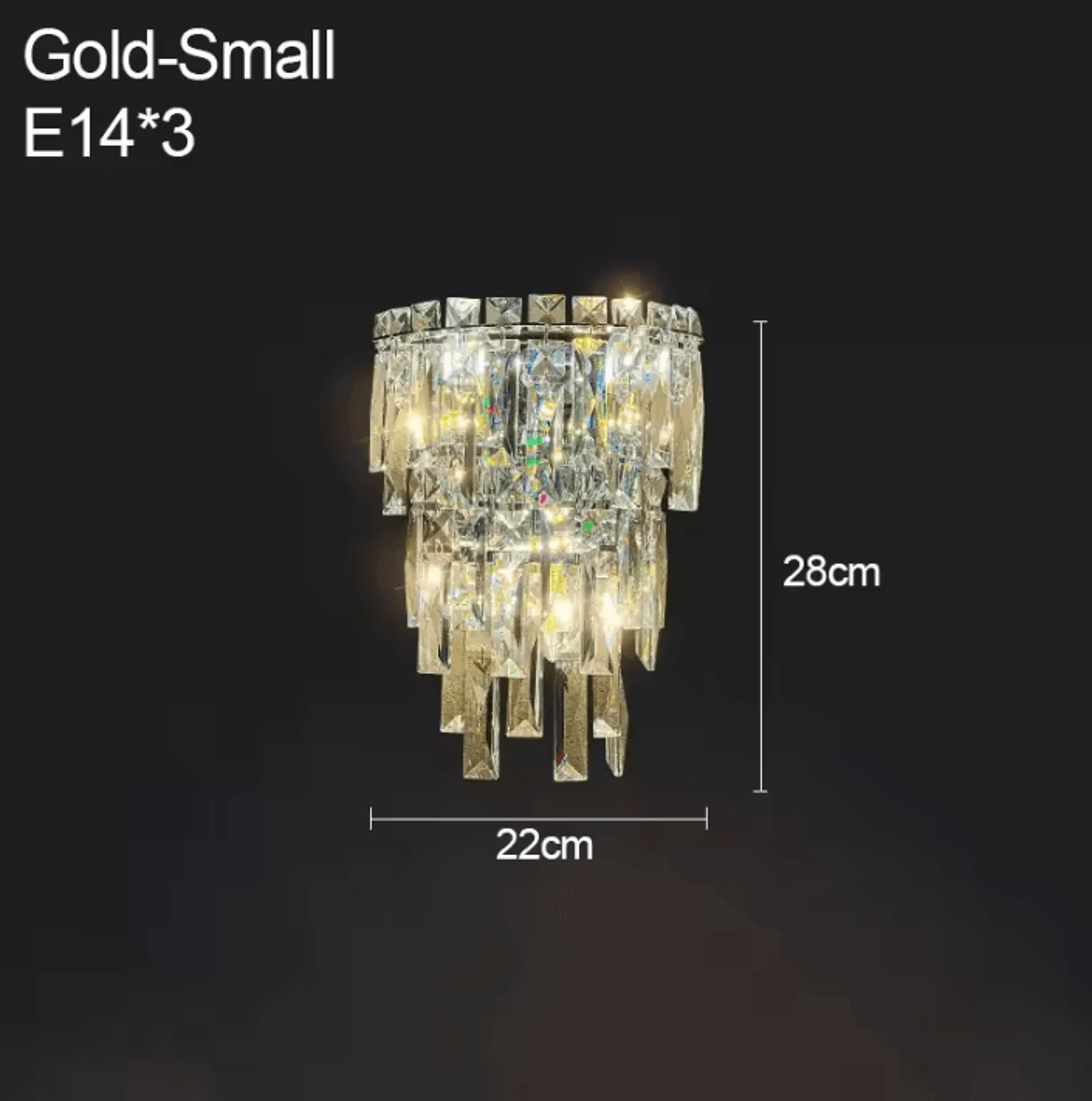 Modern Luxury Crystal Wall Sconce 4