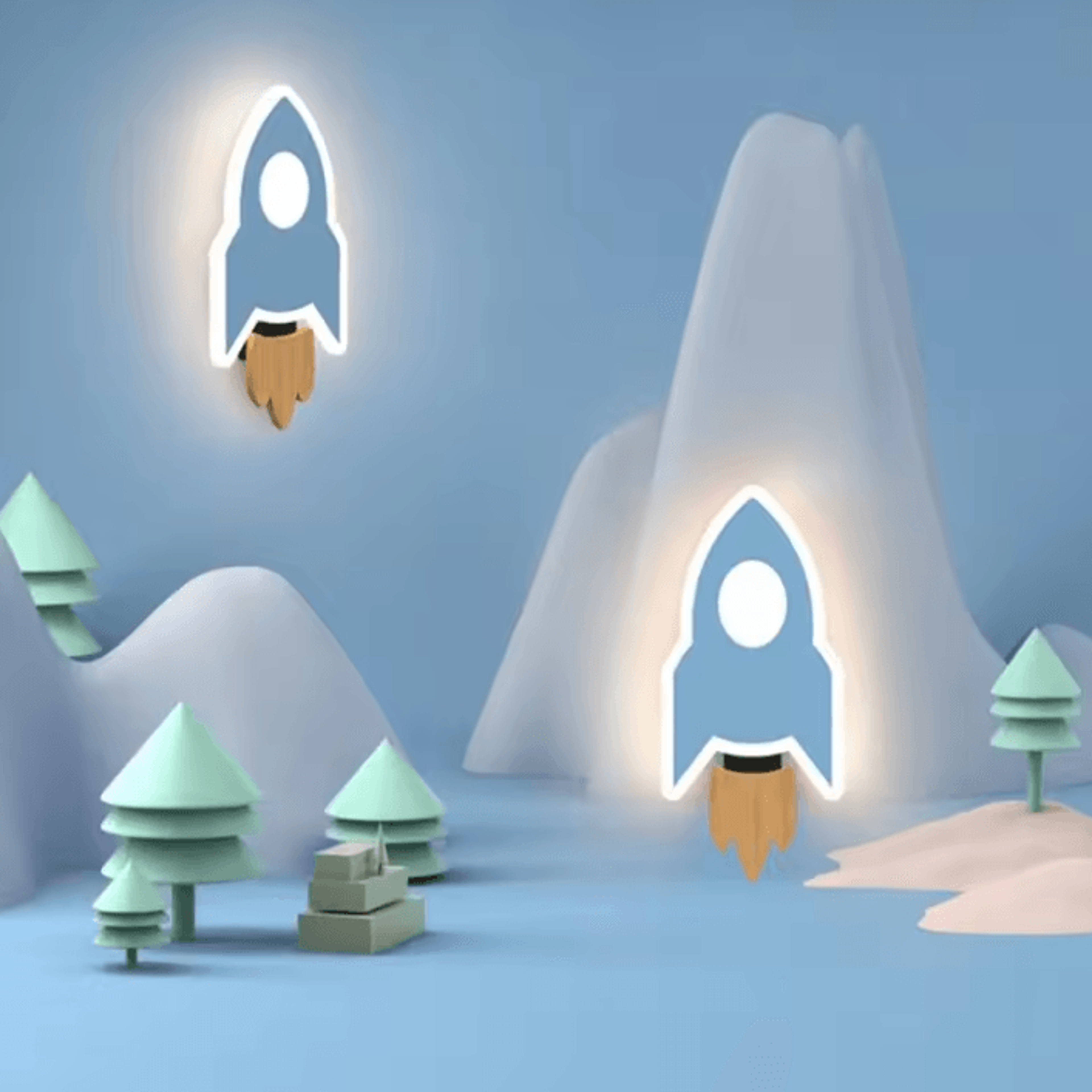 Cartoon LED Rocket Moon Star Wall Lamp For Kids 0