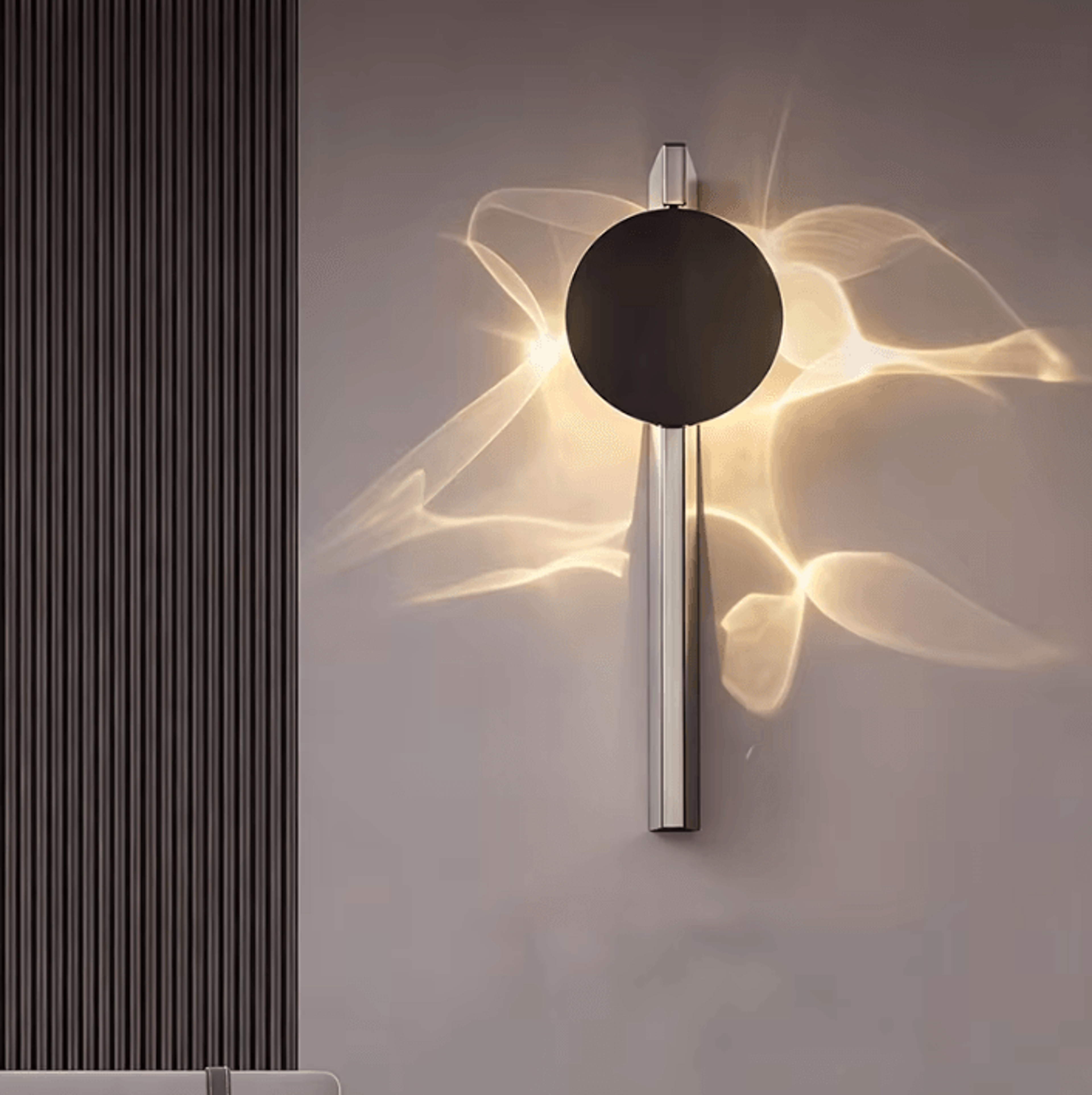 Nordic Corrugated LED Artistic Wall Sconce 0