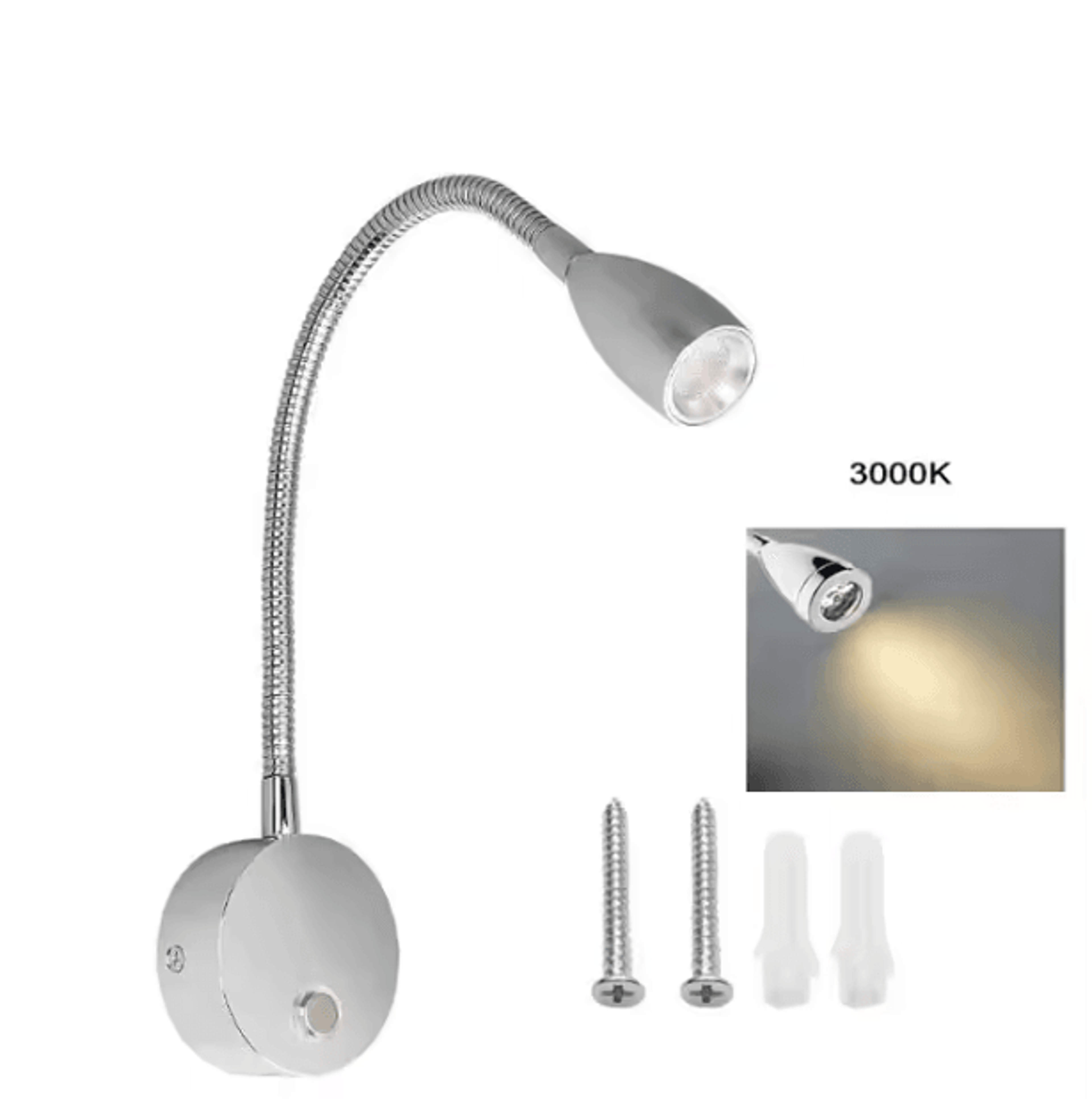 12V 24V Dimmable RV Reading Light With USB C Charger 4