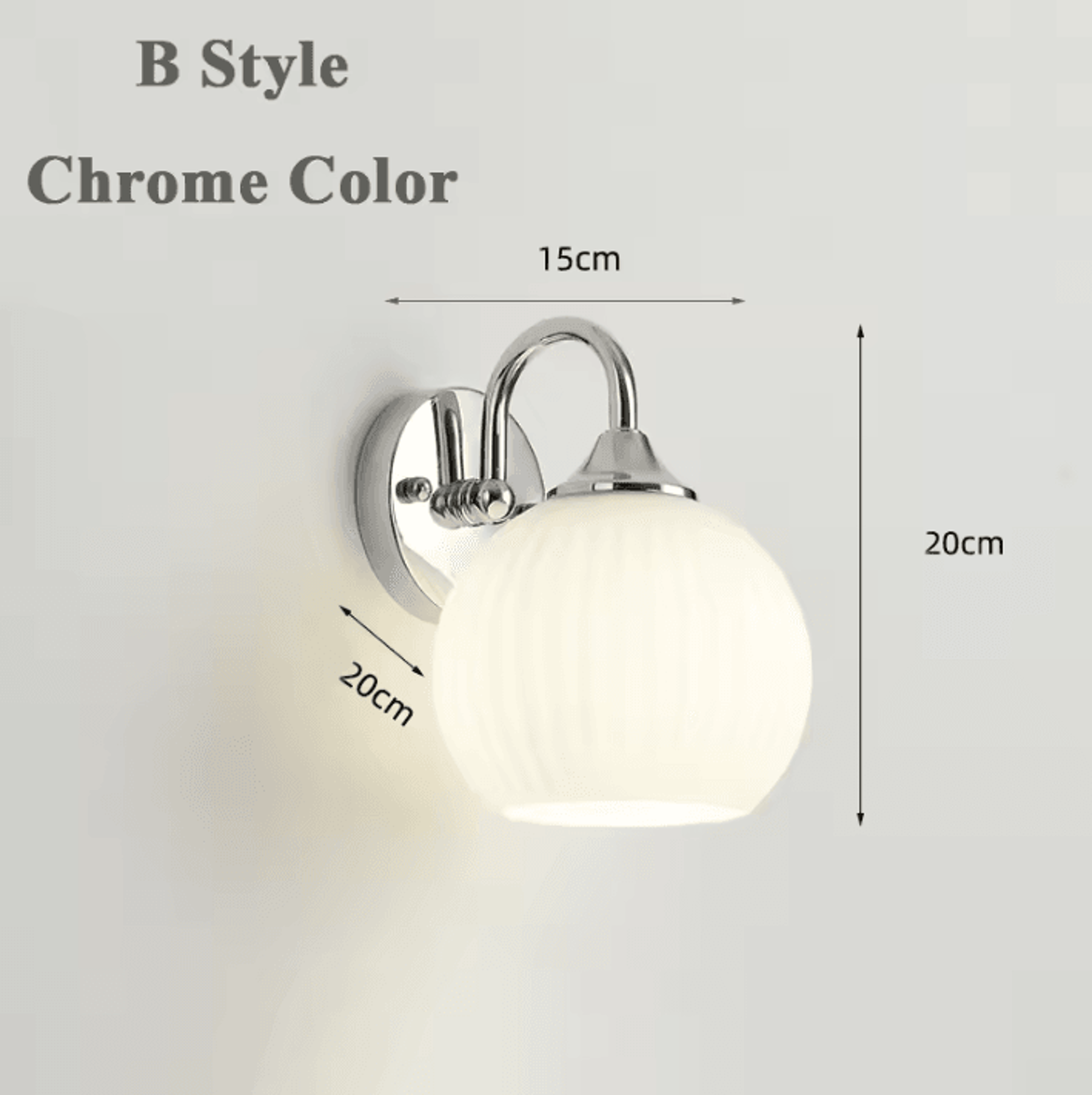 Modern Chrome LED Acrylic Wall Sconce 3