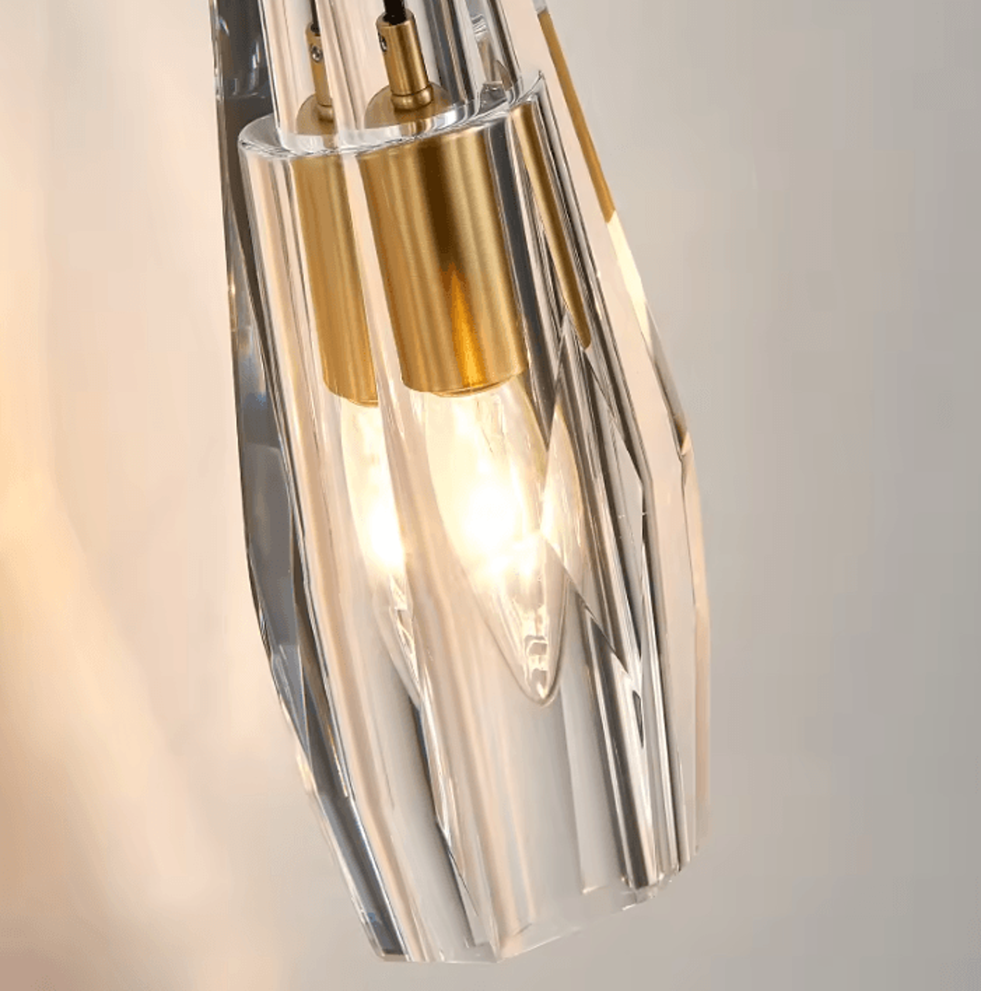Nordic Crystal Copper Wall Sconce 2