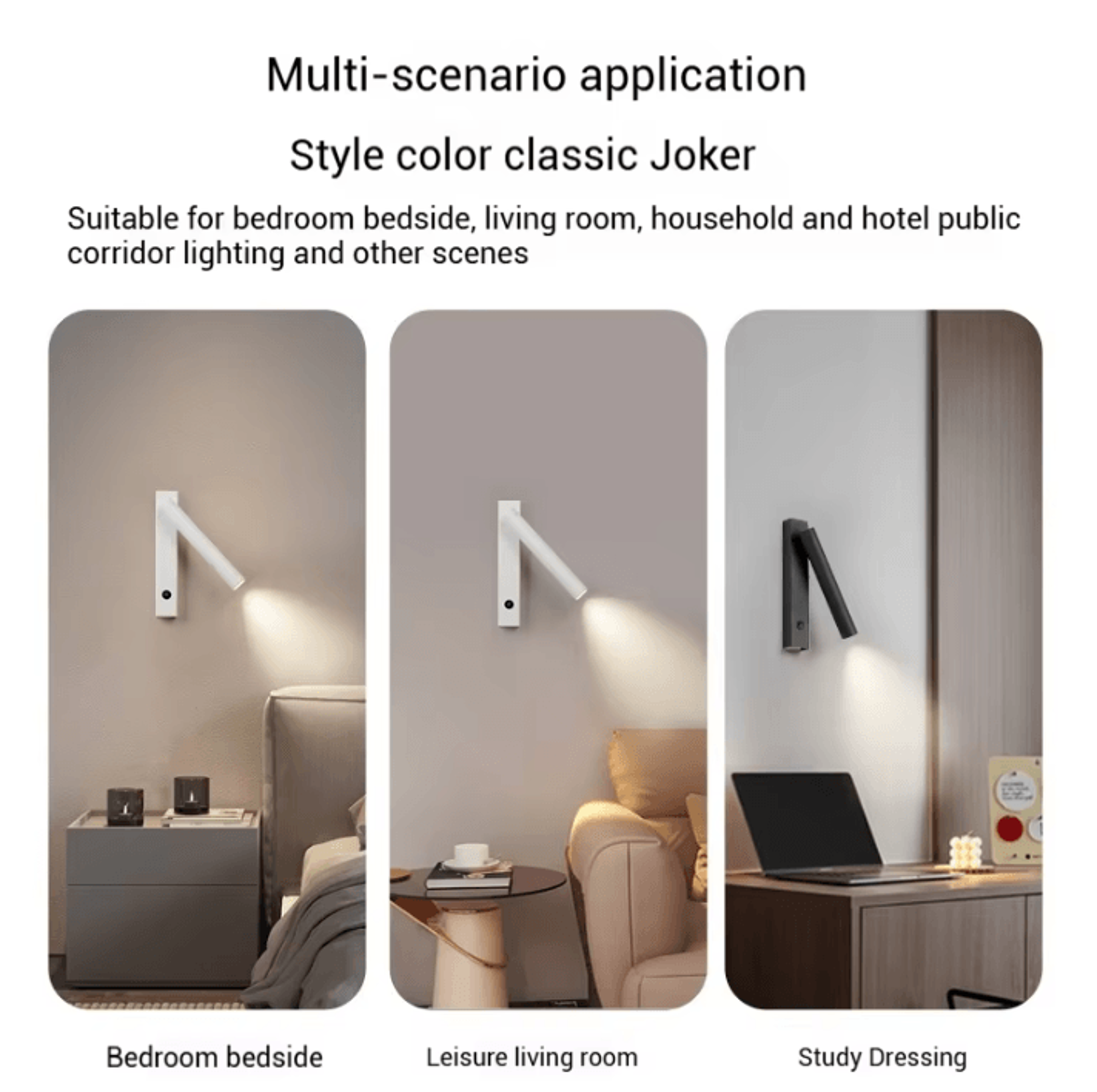 Nordic Adjustable LED Bedside Reading Wall Lamp 2
