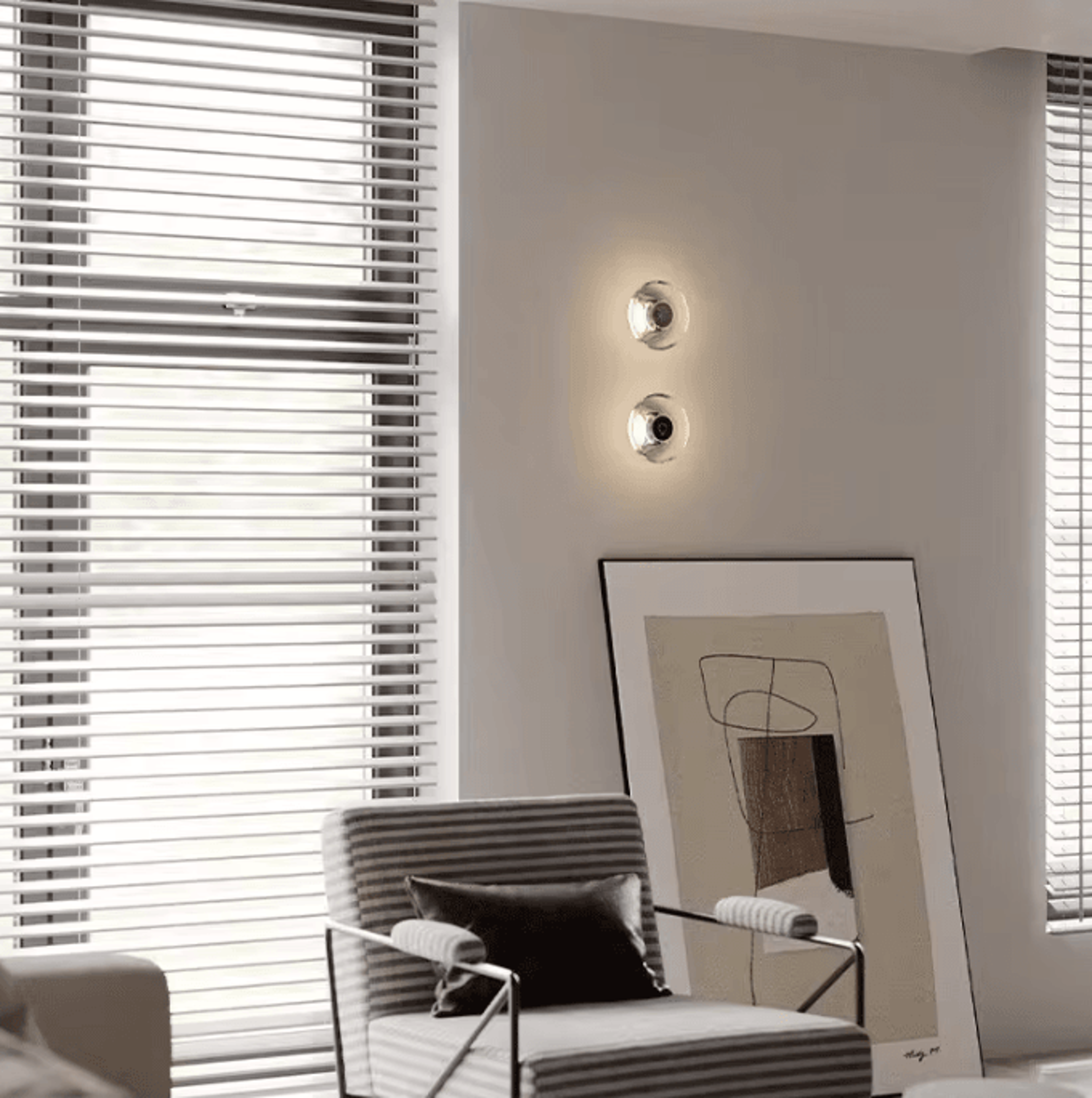 Italian Round Crystal LED Wall Sconce 2