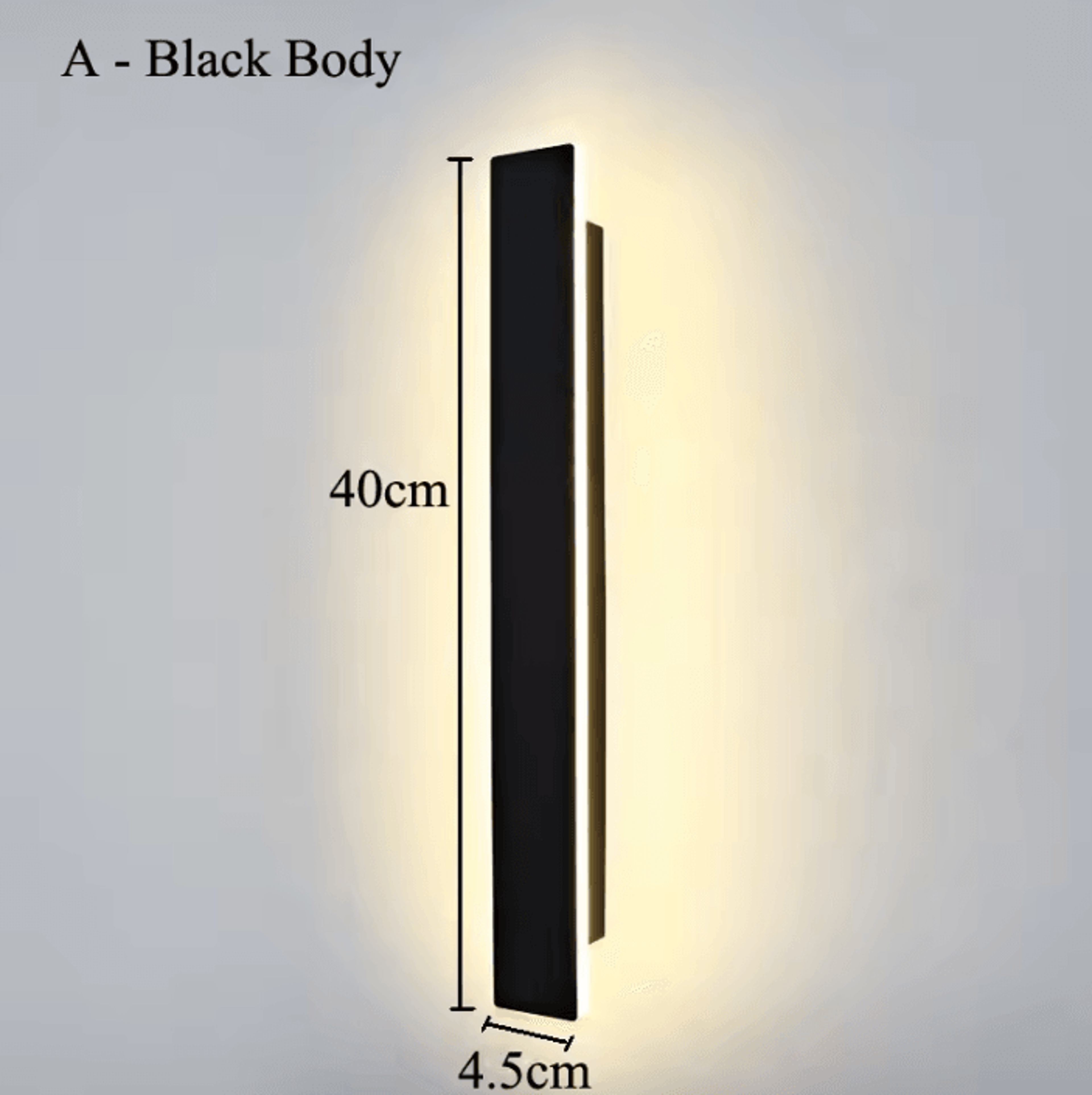 Modern 40CM Linear LED Wall Light 5