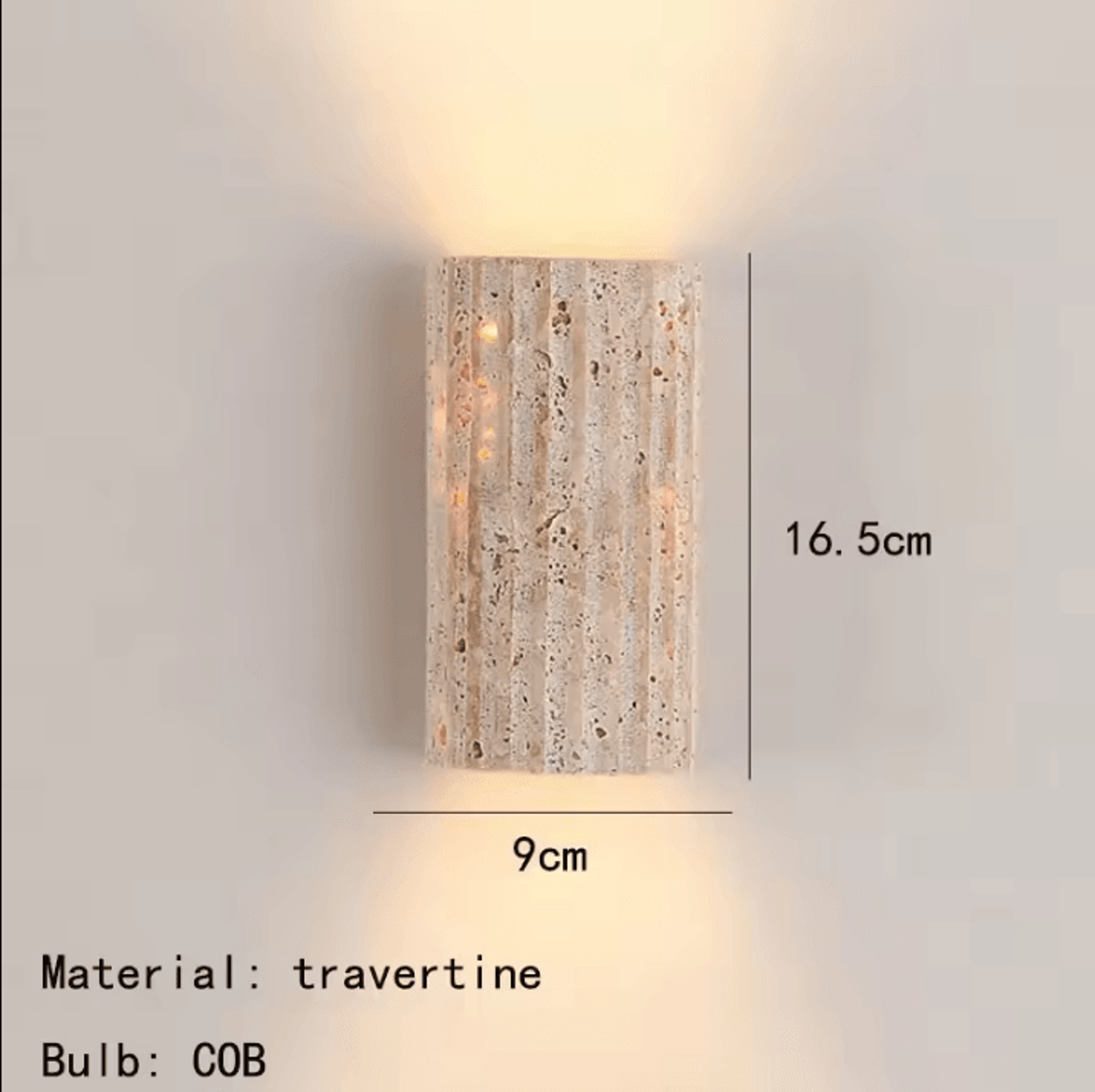 Natural Stone 3000K LED Wall Sconce 5