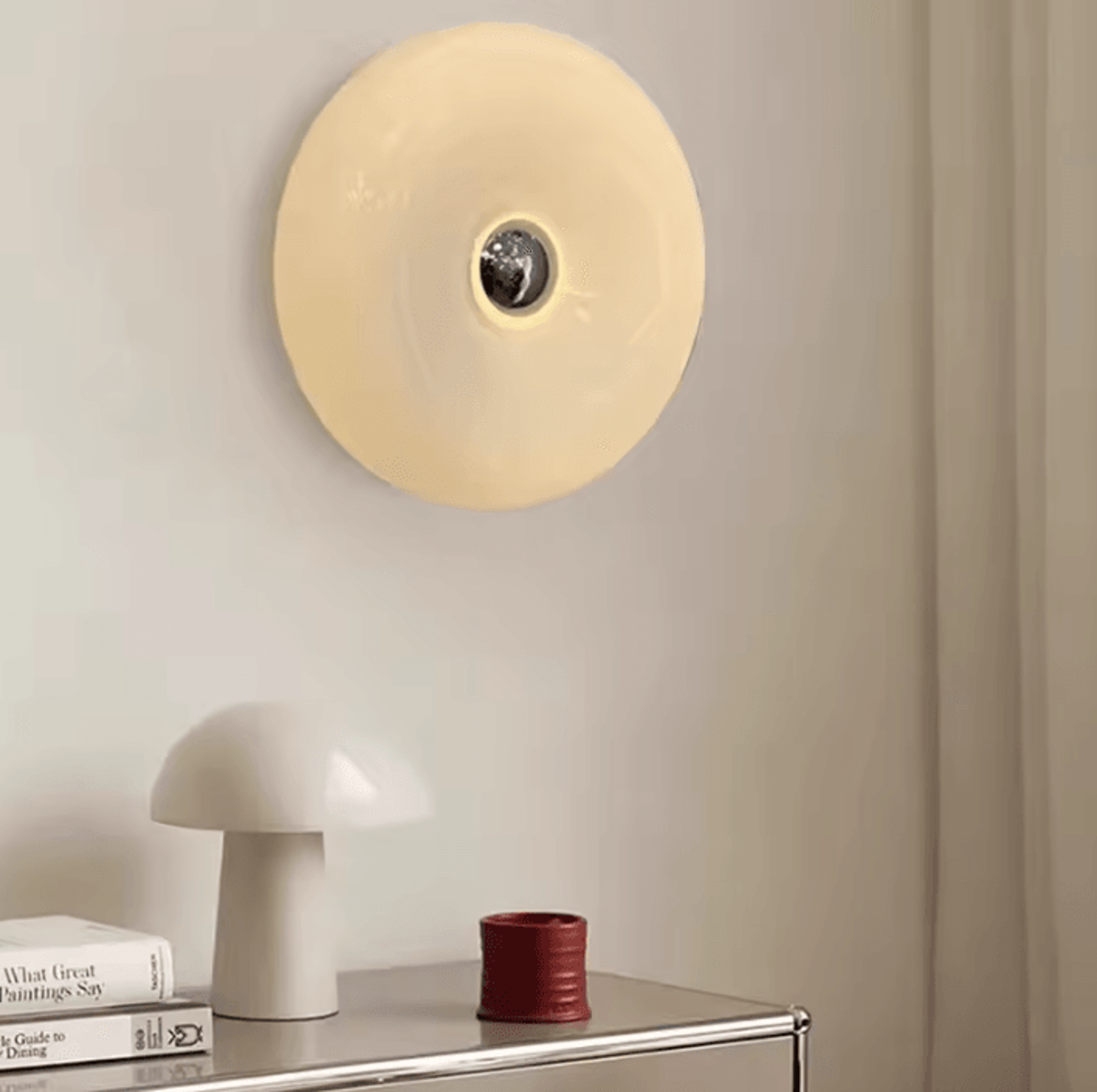 Orange Donut Glass LED Wall Lamp 1