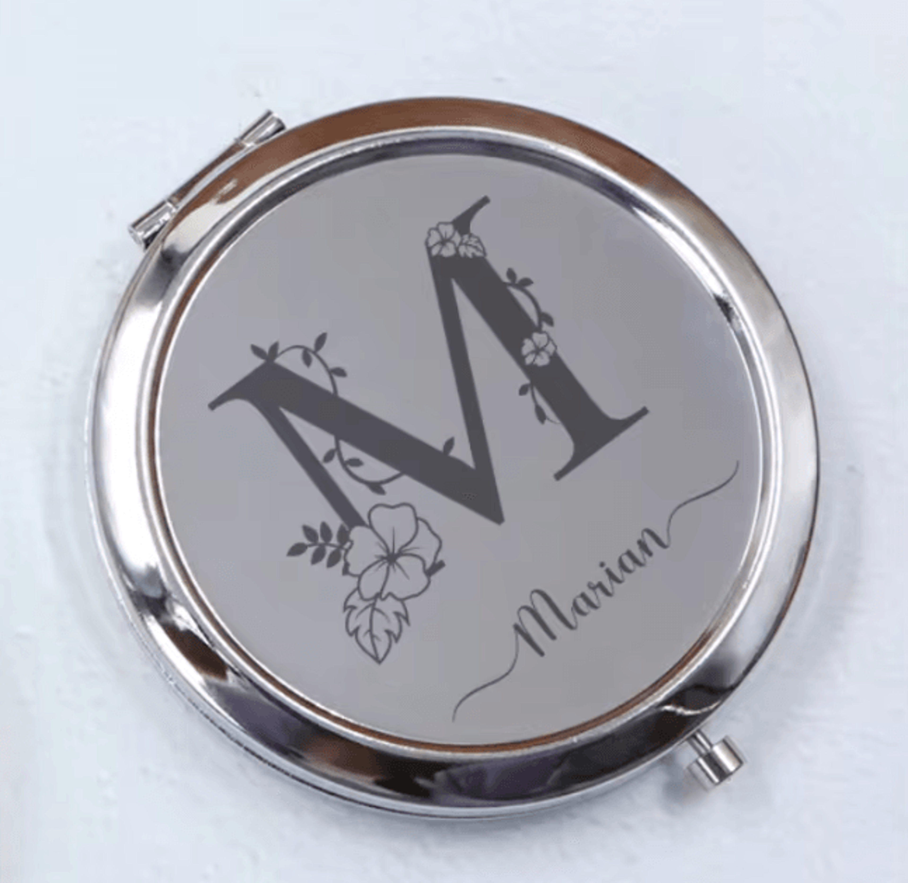 Personalized Name Stainless Steel Pocket Mirror 5
