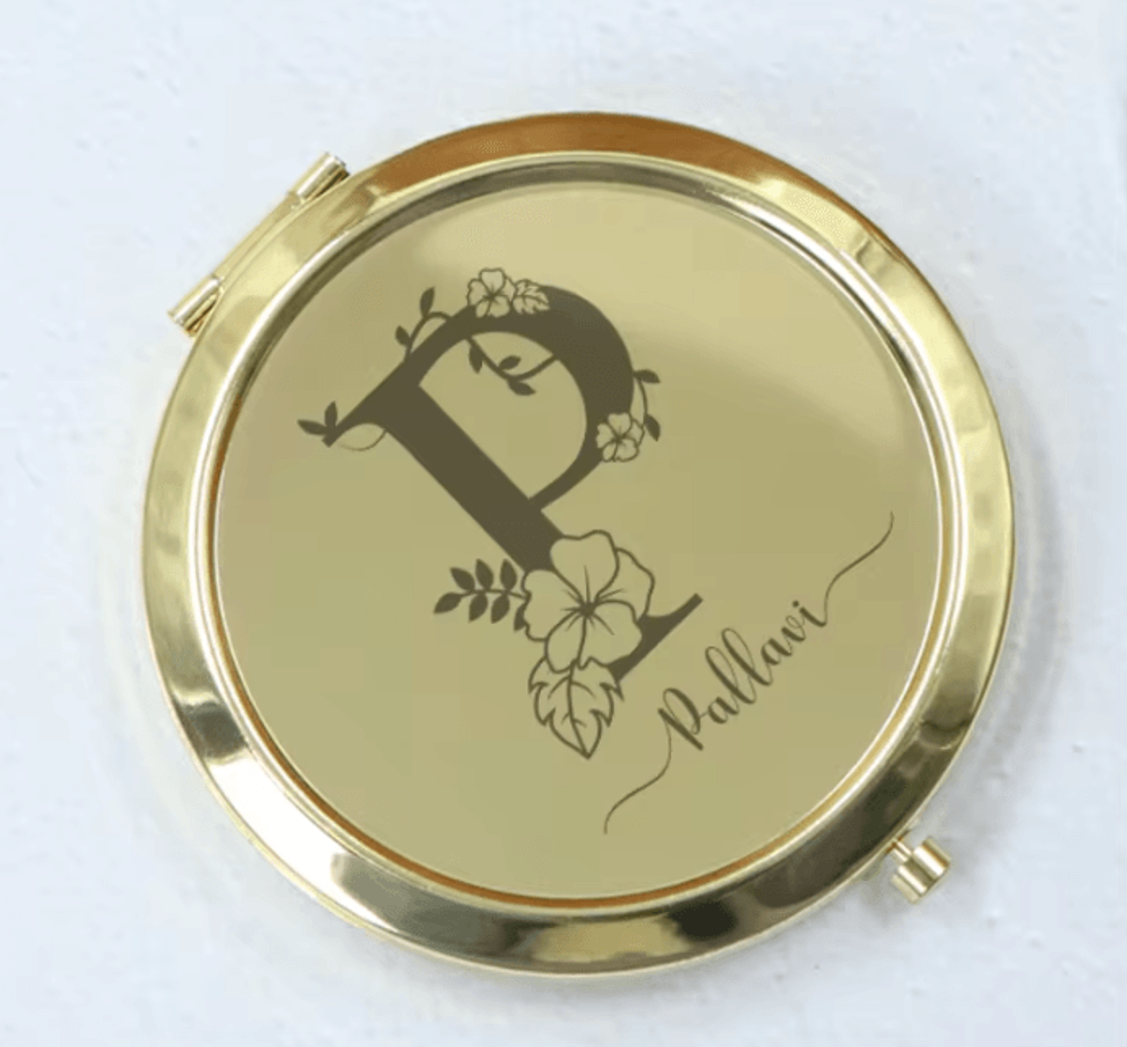 Personalized Name Stainless Steel Pocket Mirror 7