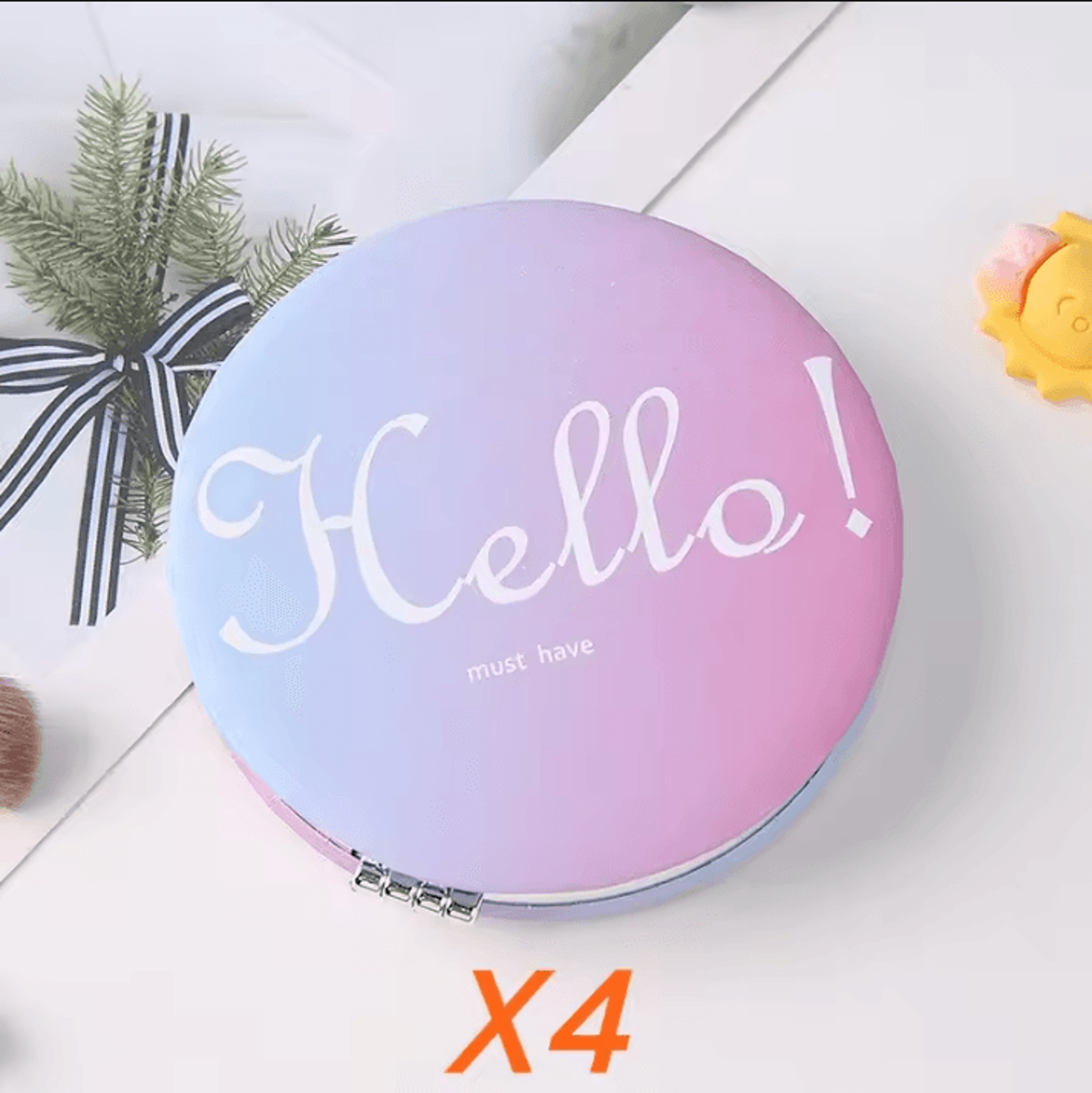 Princess Round Folding Pocket Makeup Mirror 11