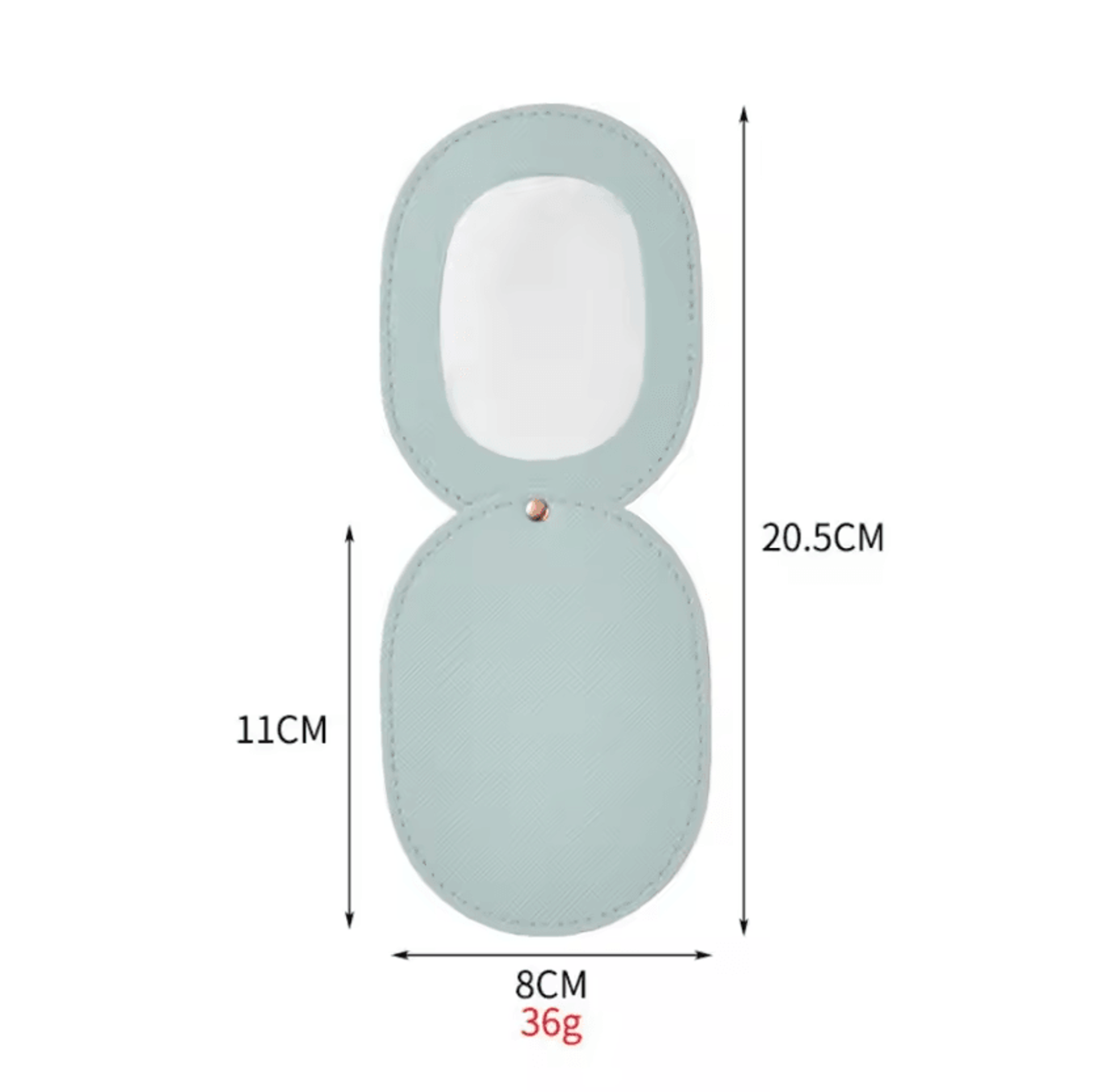360 Degree Rotating Leather Pocket Makeup Mirror 14
