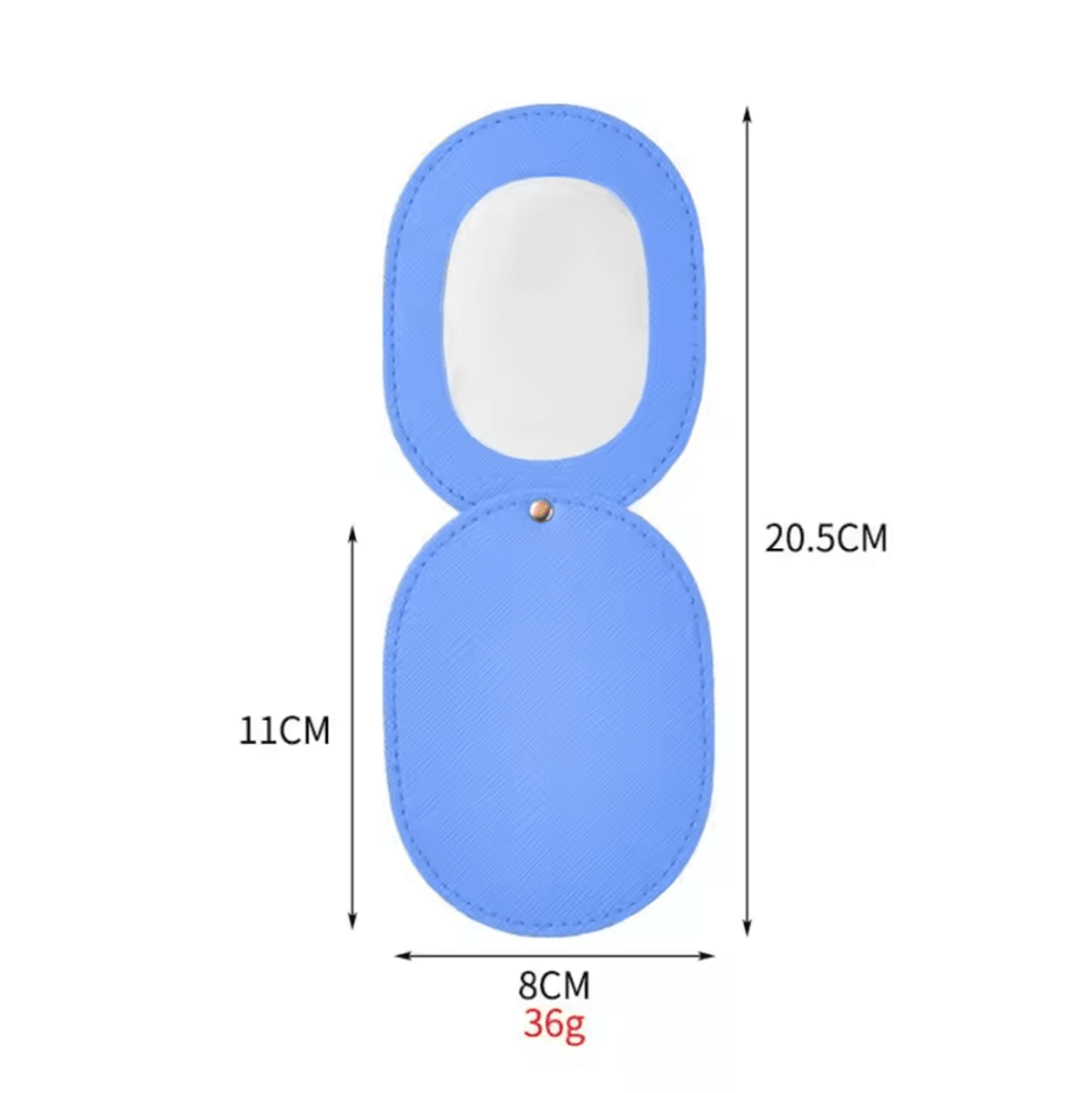 360 Degree Rotating Leather Pocket Makeup Mirror 11