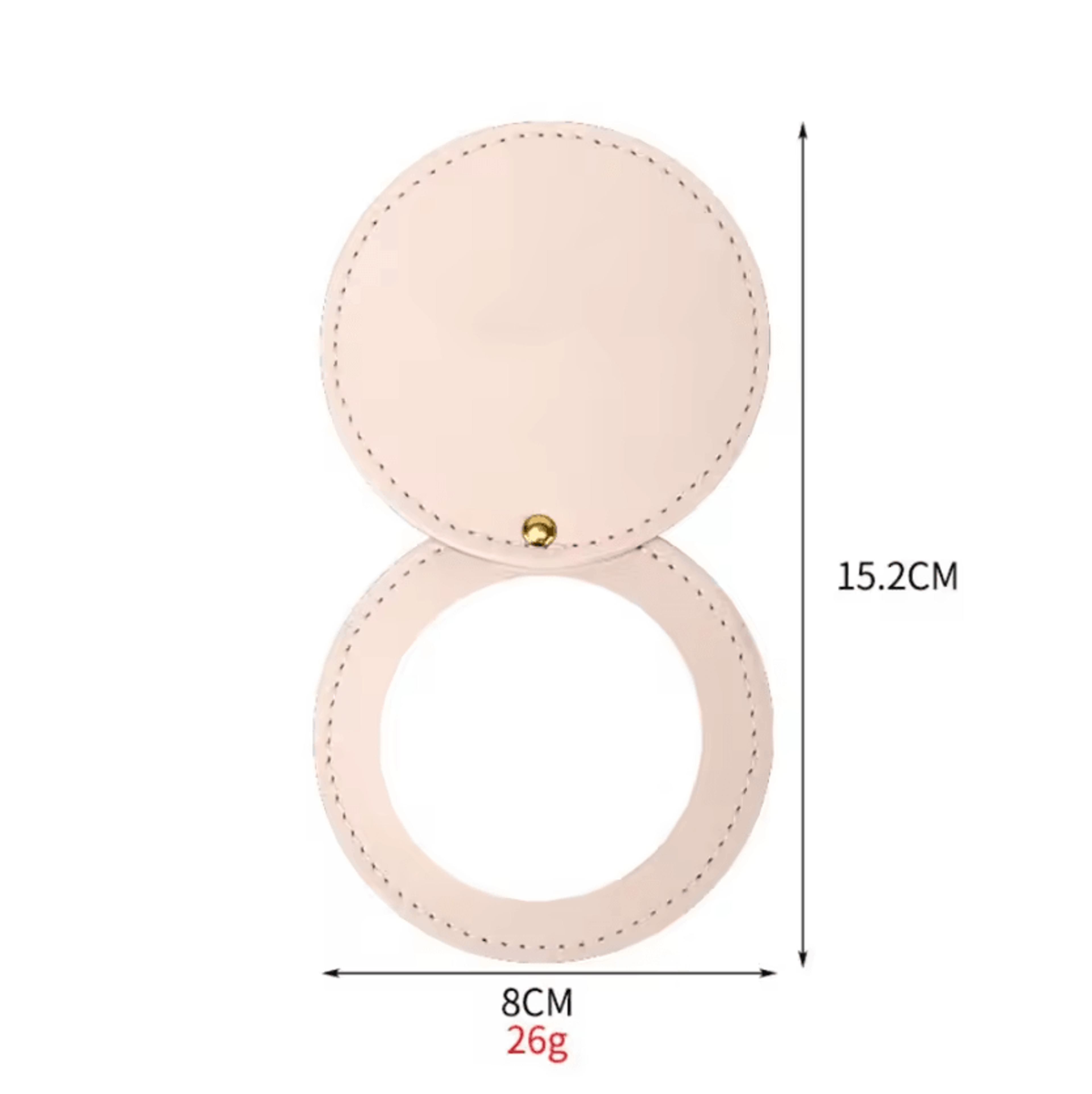 360 Degree Rotating Leather Pocket Makeup Mirror 5