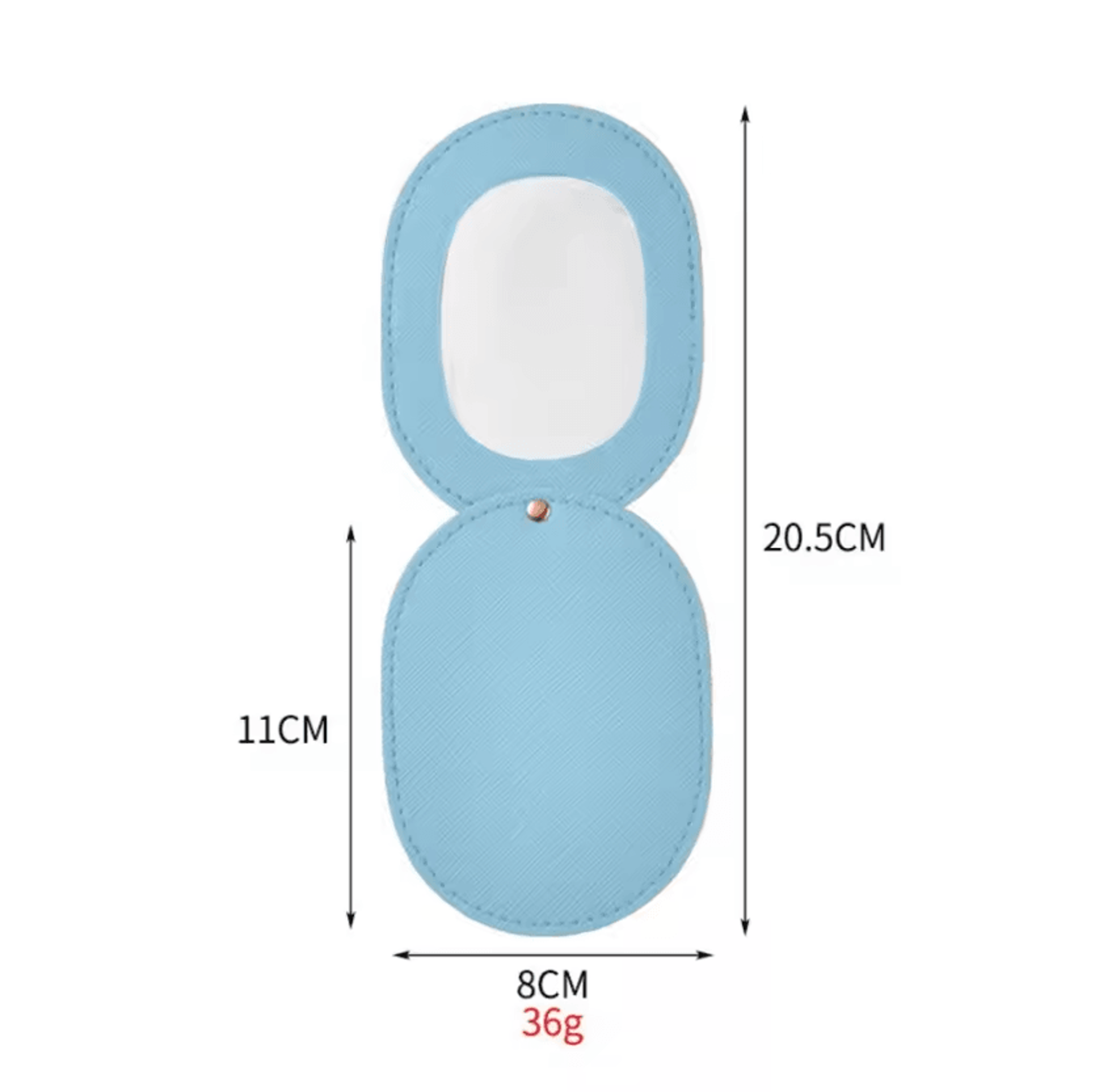 360 Degree Rotating Leather Pocket Makeup Mirror 12