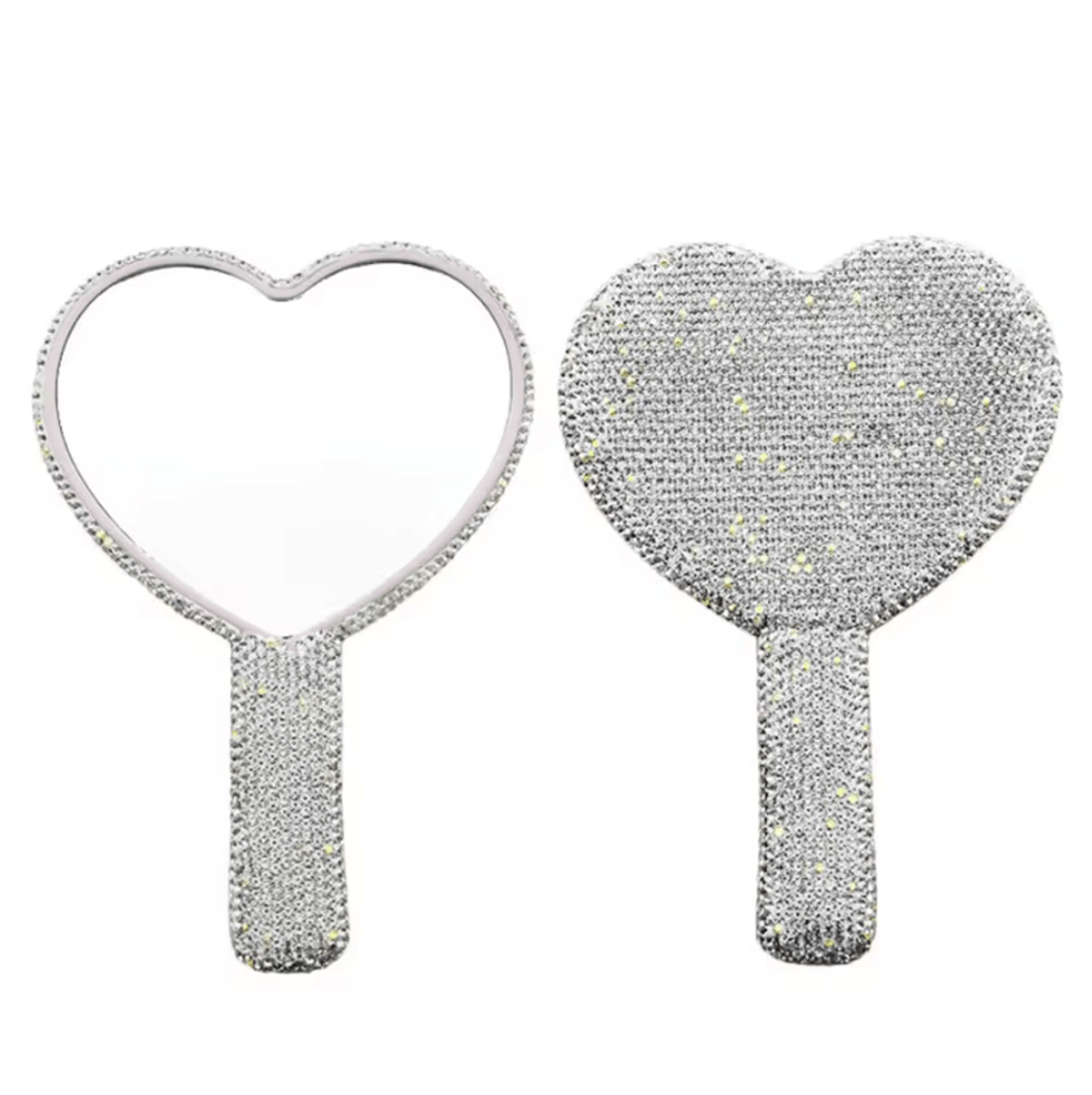 Rhinestone Bling Handheld Makeup Mirror 7