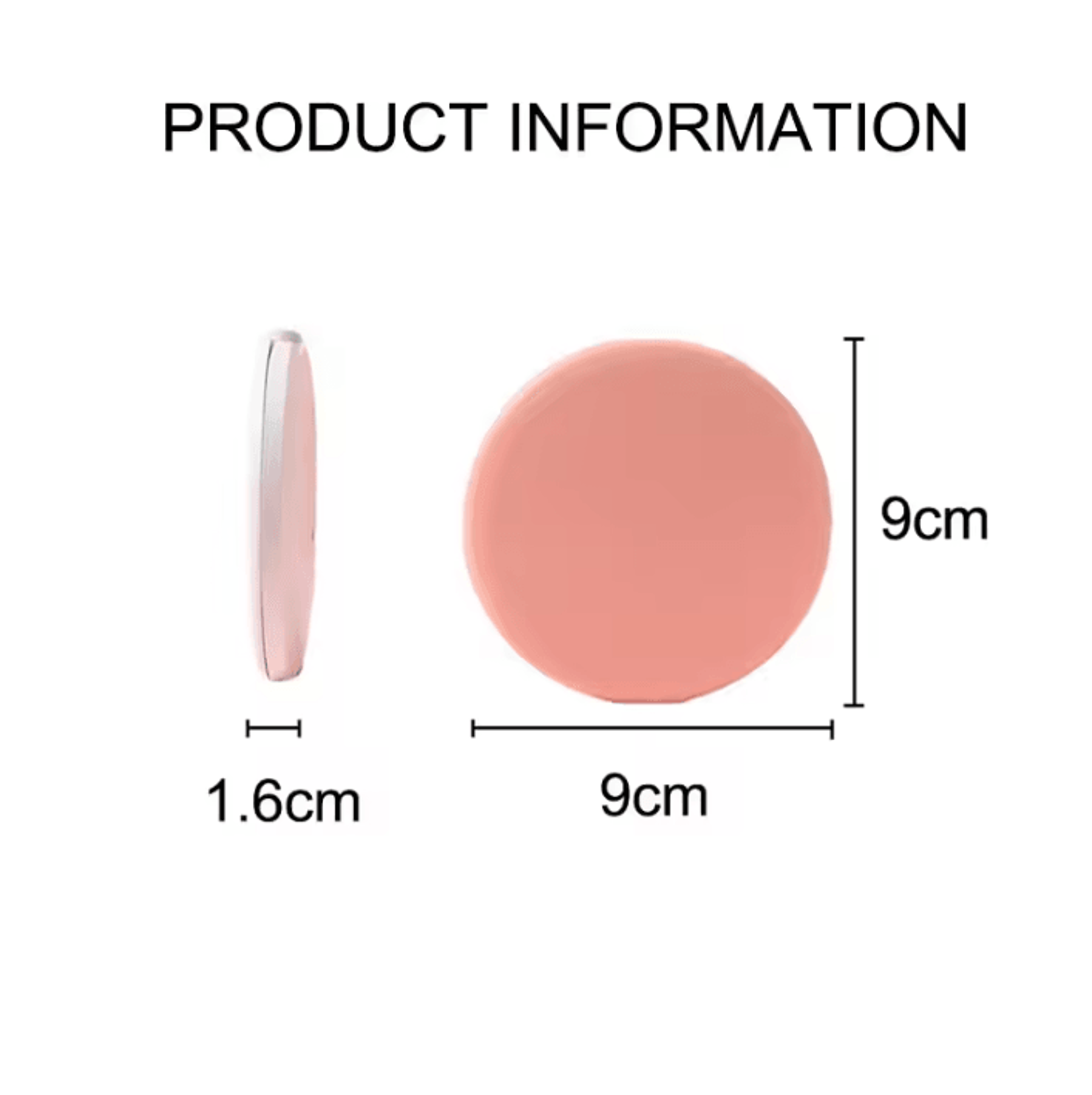 Personalized LED Double Sided Folding Pocket Makeup Mirror 2