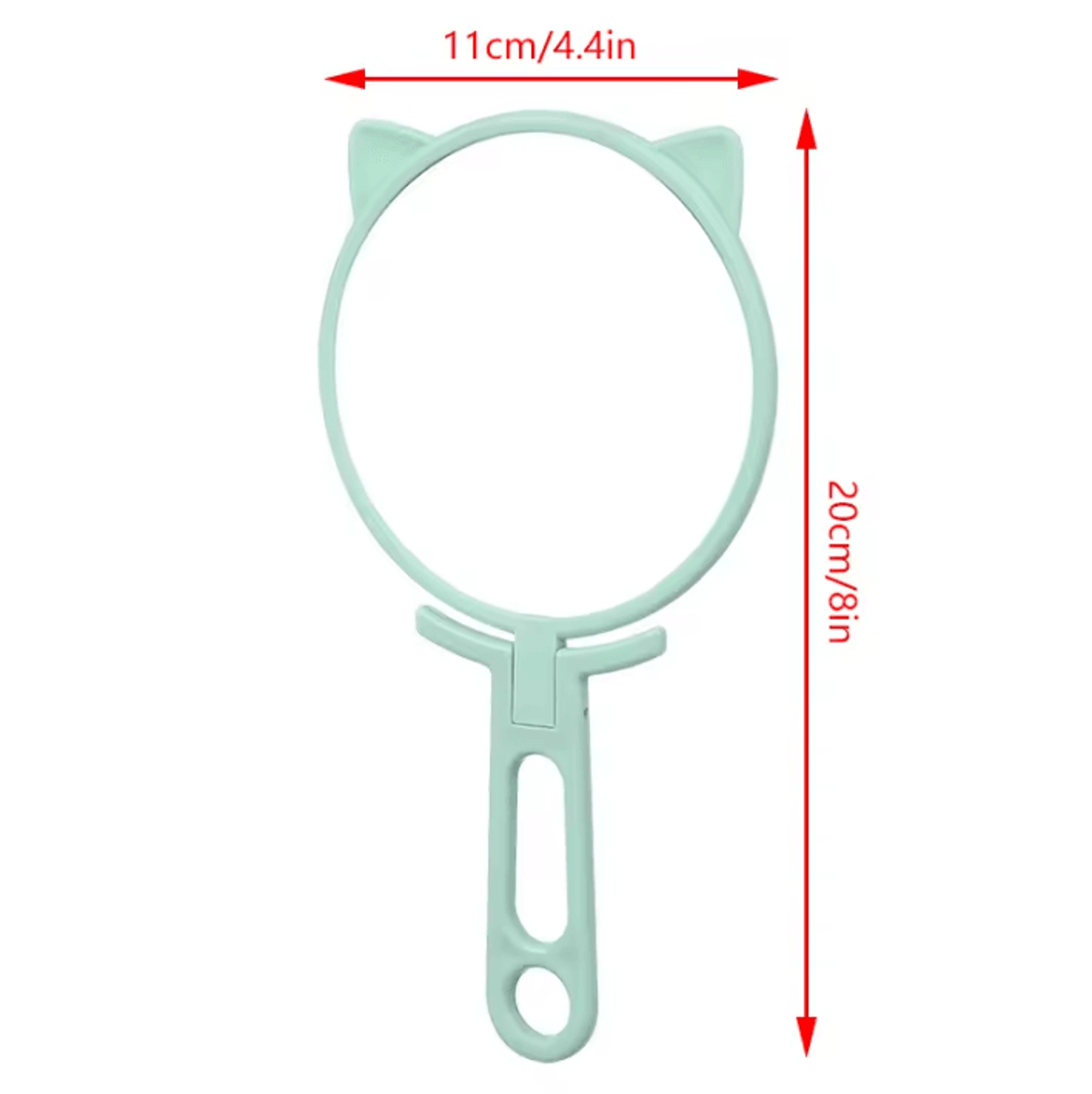 Cute Cat Ear Foldable Handheld Makeup Mirror 4