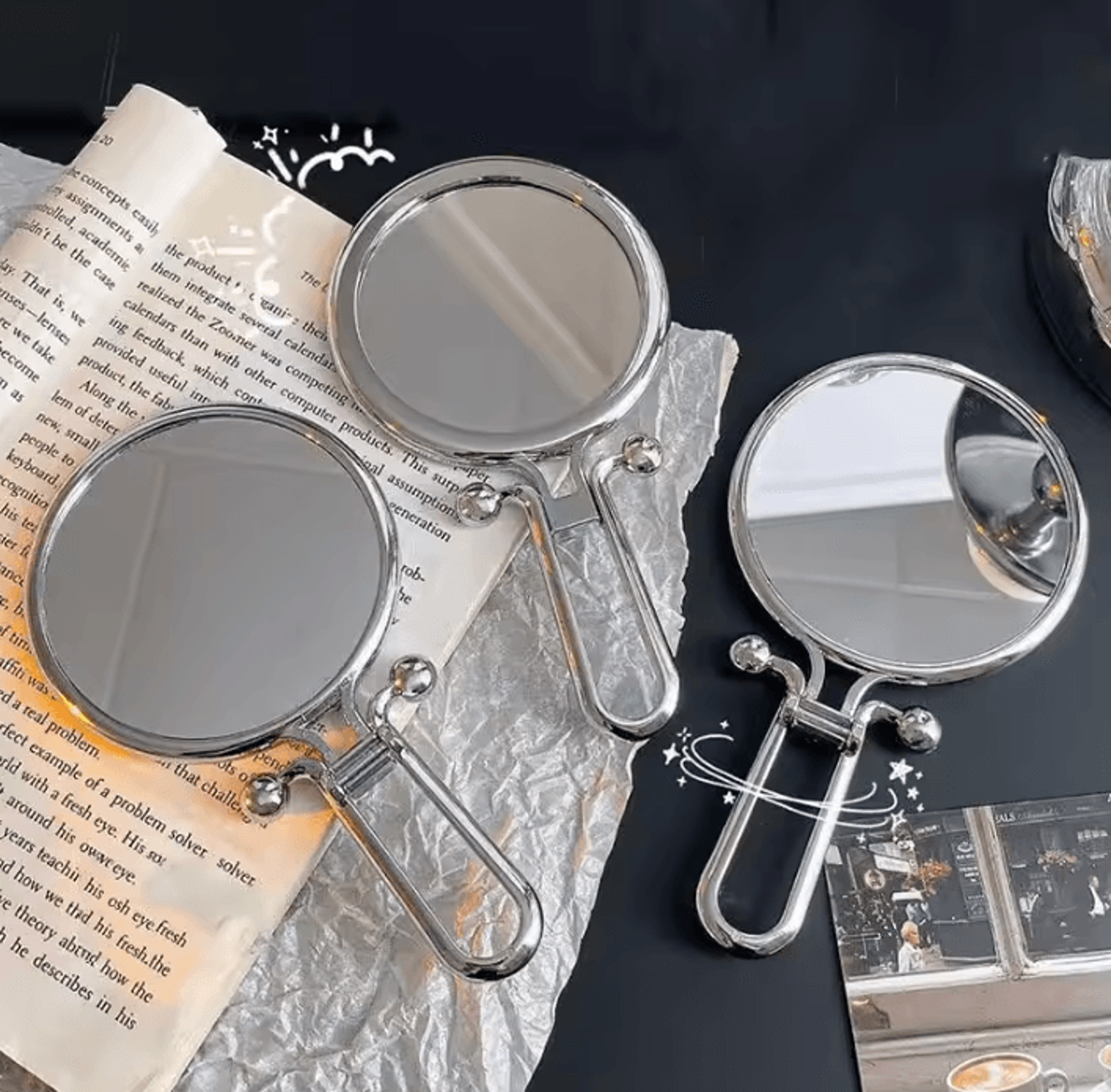 2X 5X 10X Folding Magnifying Makeup Mirror 3